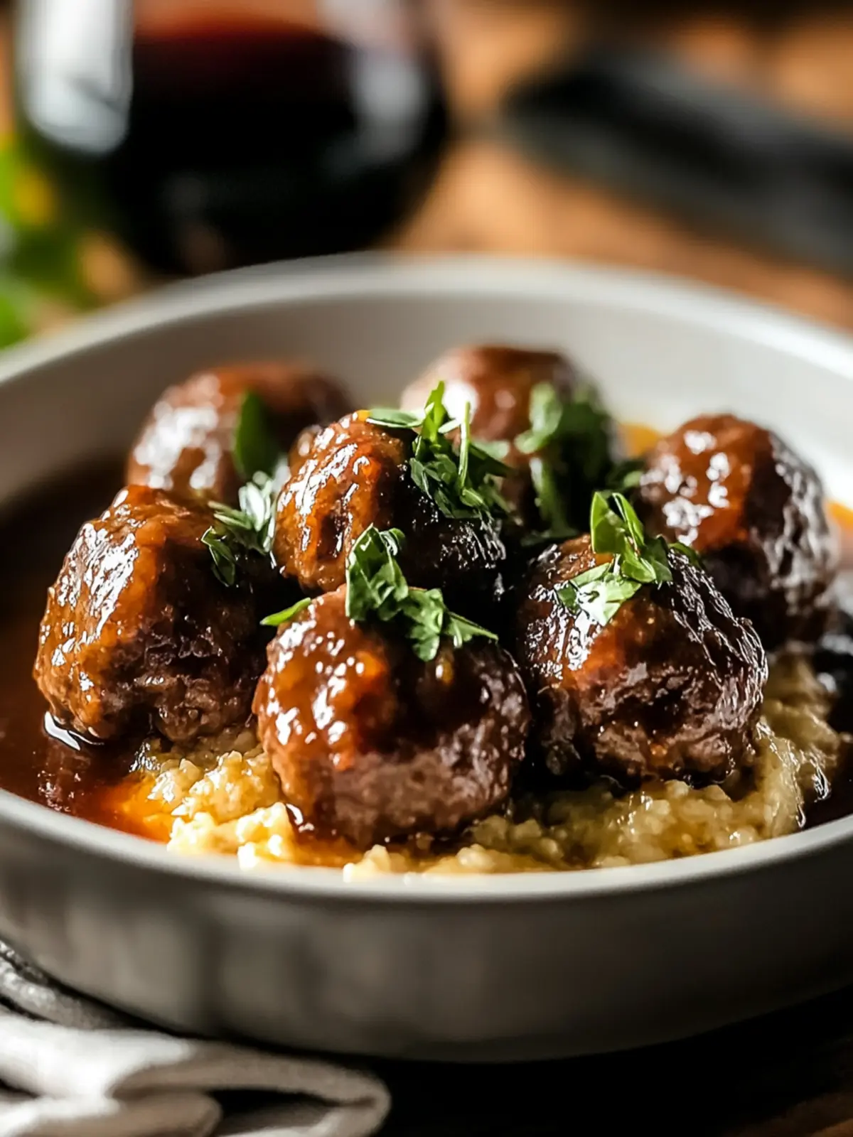 Mouthwatering Red Wine Braised Meatballs for Cozy Nights 5 Red Wine Braised Meatballs