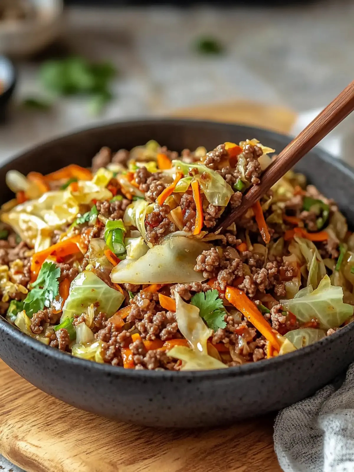 Ginger Ground Beef and Cabbage Stir Fry in 30 Minutes 2 Ginger Ground Beef And Cabbage Stir Fry