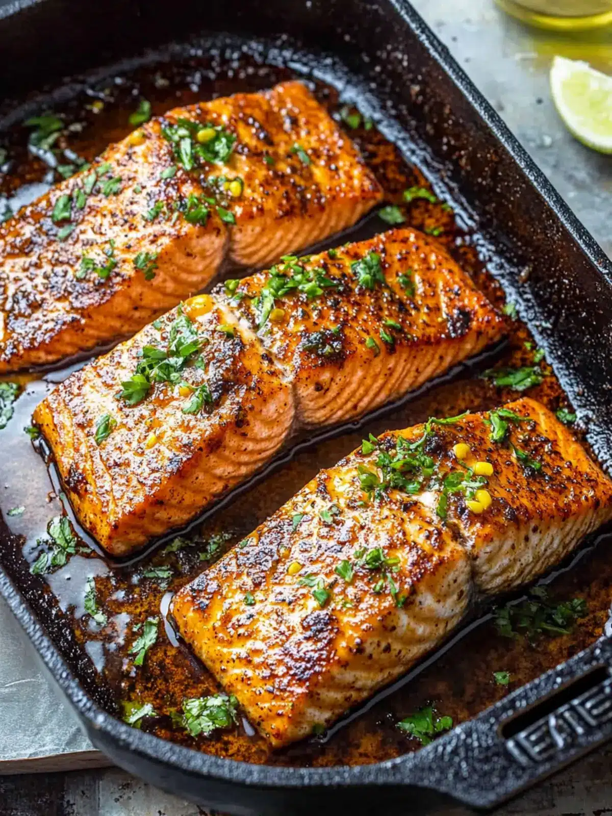Cajun Honey Butter Salmon: A Sweet and Spicy Dinner Treat 2 Cajun Honey Butter Salmon
