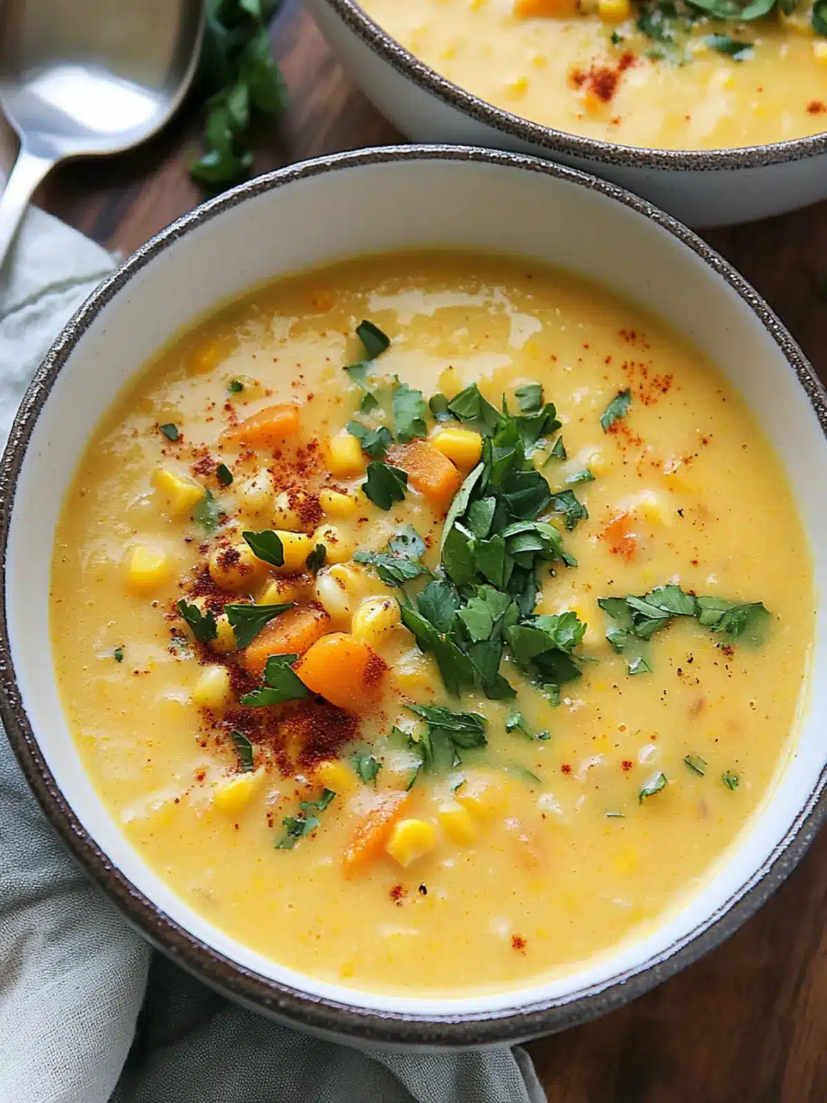 Creamy Sweet Potato Corn Chowder That's a Taste of Comfort 3 Sweet Potato Corn Chowder