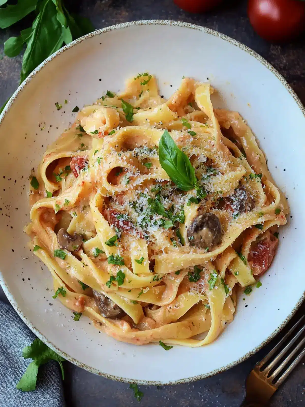Hearty Pasta Boscaiola: Comforting Creamy Goodness at Home 2 Pasta Boscaiola