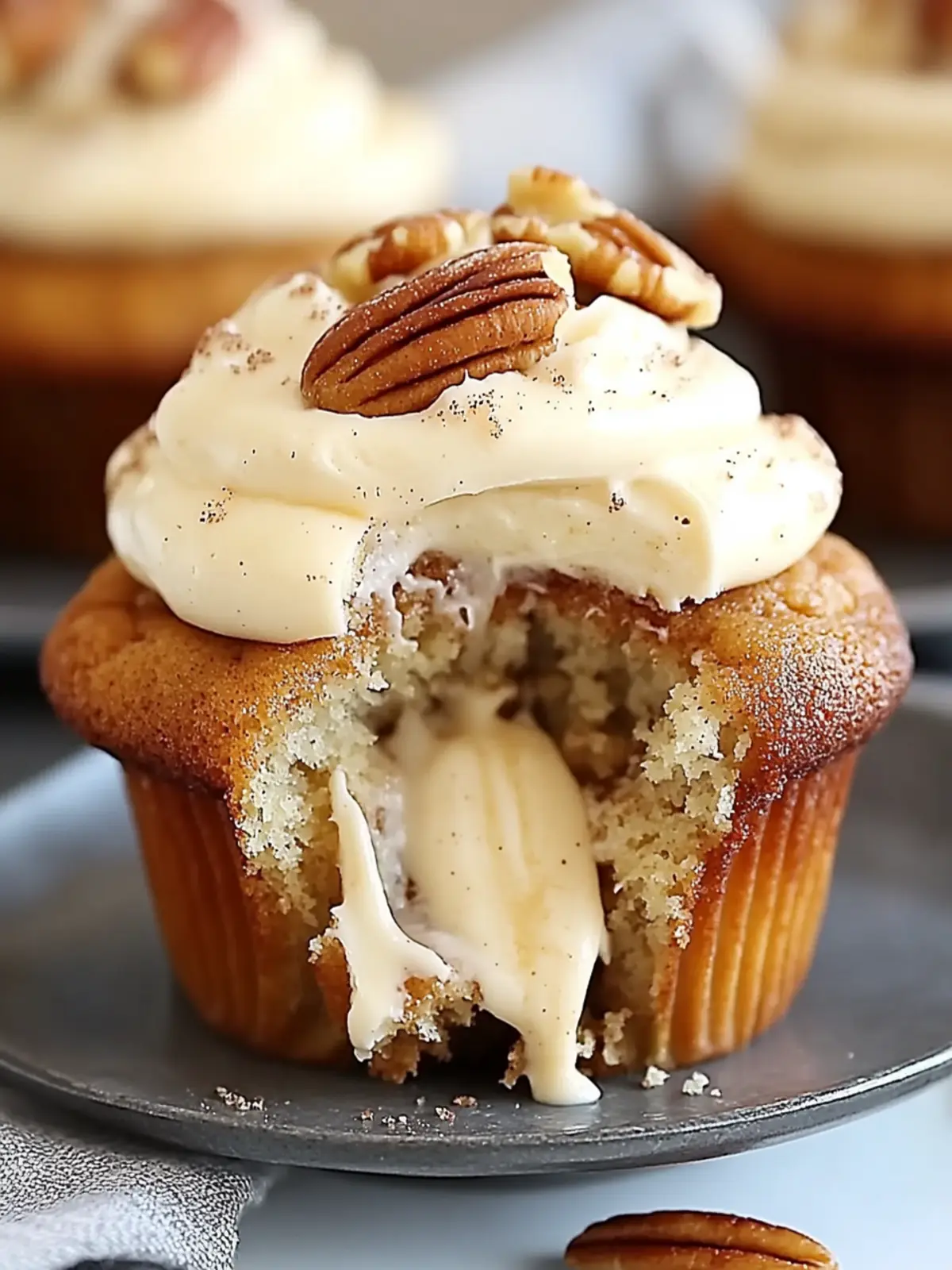 Banana Cinnamon Pecan Cupcakes with Cream Cheese Frosting Bliss 4 Banana Cinnamon Pecan Cupcakes with Cream Cheese Frosting