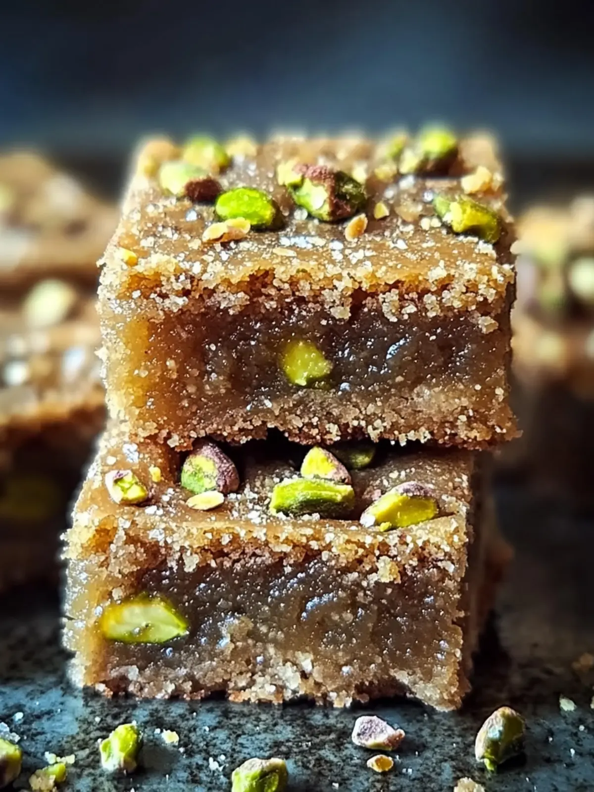 Brown Butter Pistachio Cookie Bars with Honey Bliss 3 Brown Butter Pistachio Cookie Bars with Honey