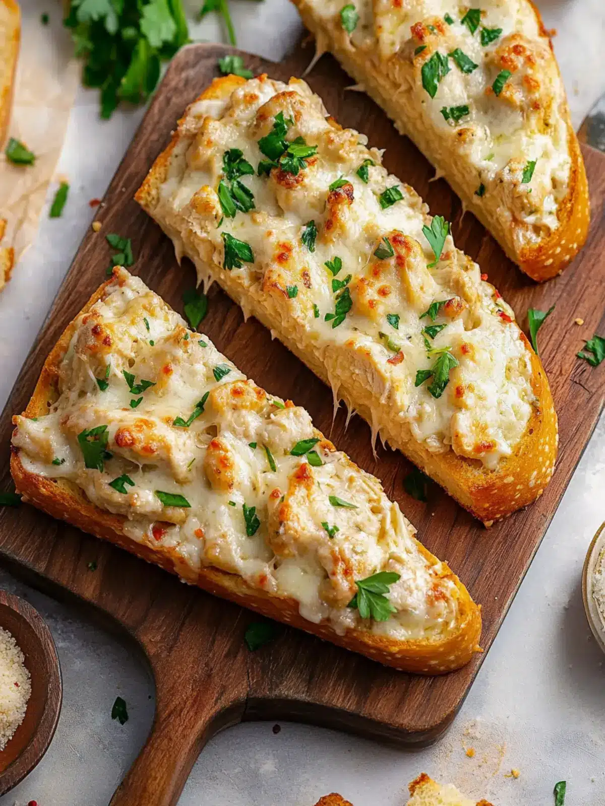 Mouthwatering Viral Chicken Alfredo Garlic Bread Recipe 2 Viral Chicken Alfredo Garlic Bread