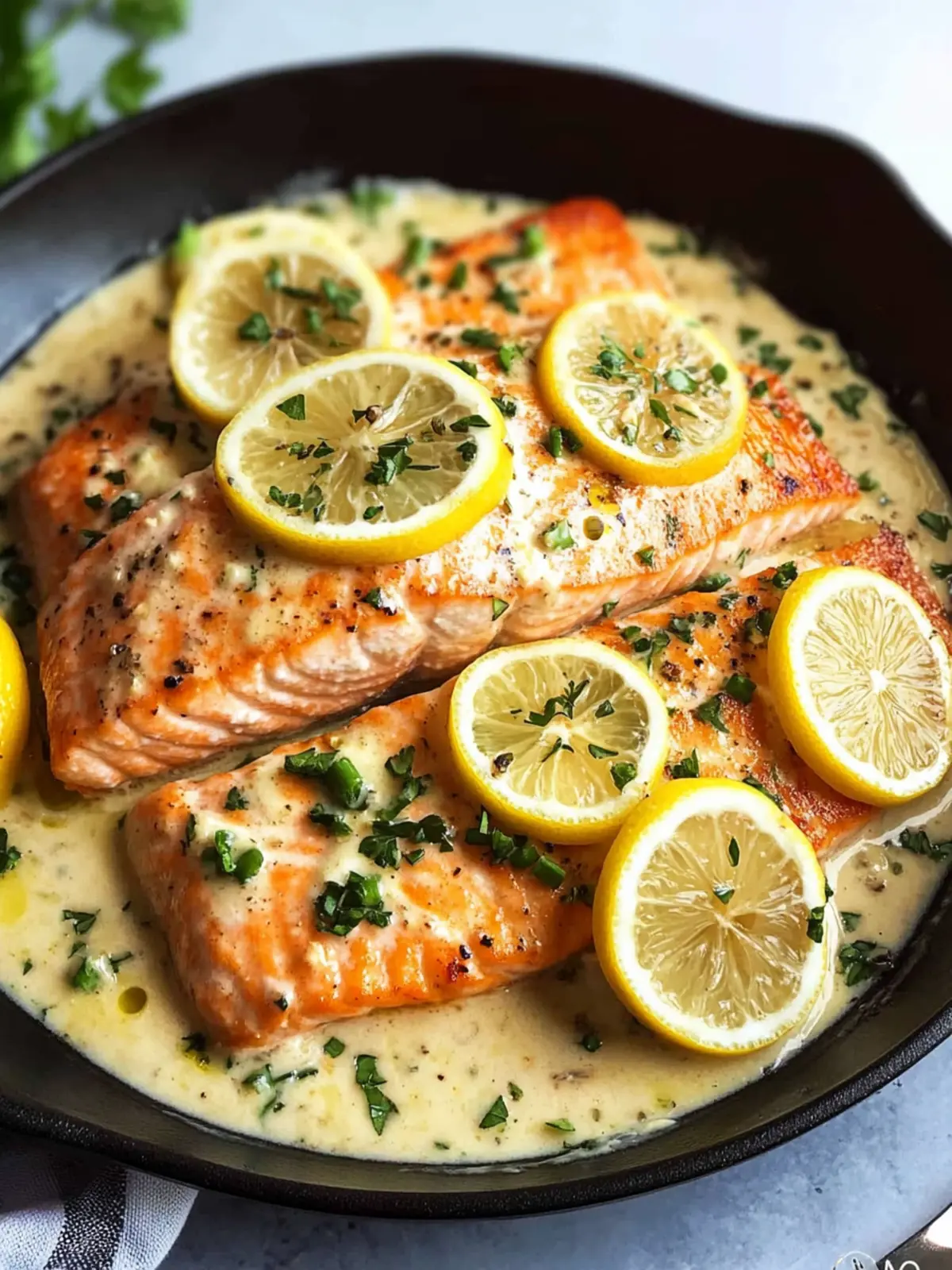 Indulge in Creamy Lemon Garlic Salmon Piccata Tonight! 5 Creamy Lemon Garlic Salmon Piccata
