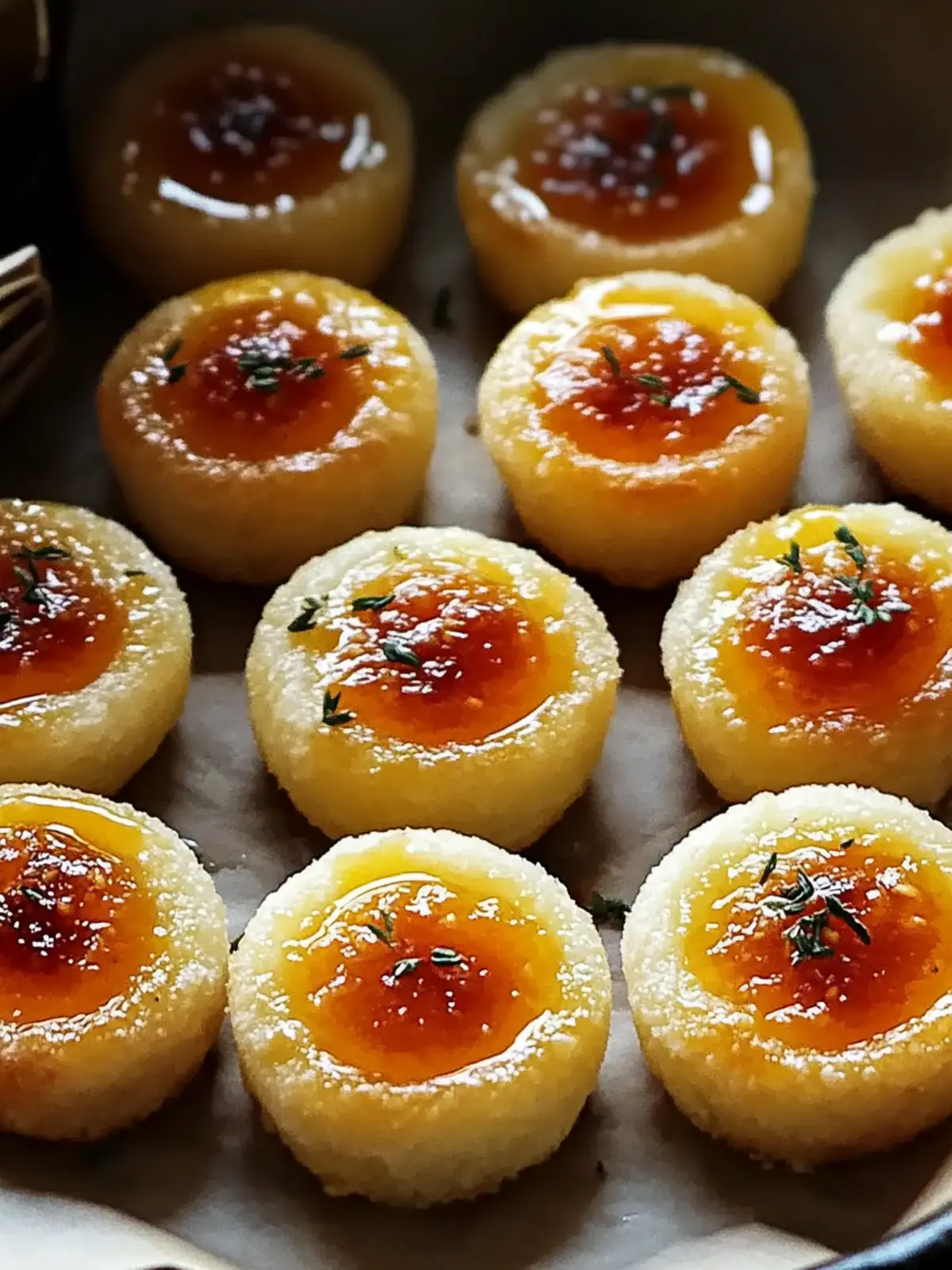 Cheesy Thumbprint Appetizers with Hot Pepper Jelly Magic 3 Cheesy Thumbprint Appetizers with Hot Pepper Jelly