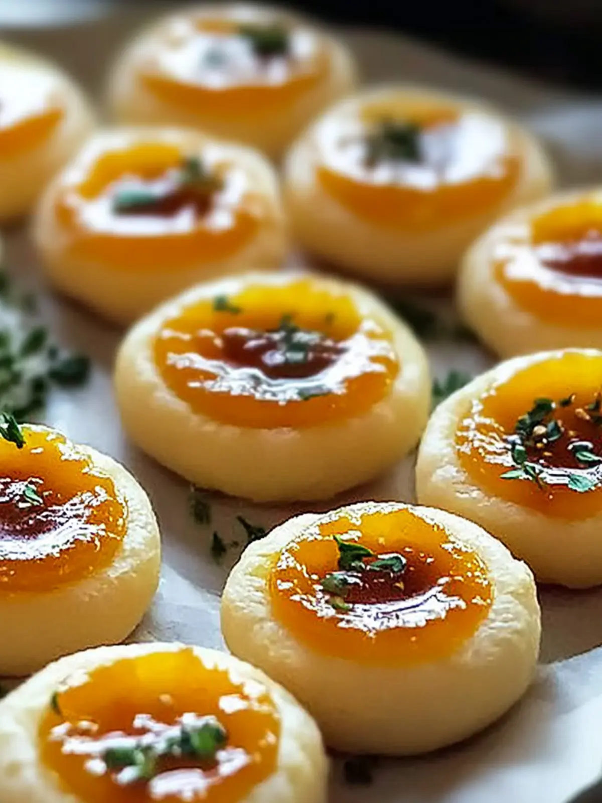 Cheesy Thumbprint Appetizers with Hot Pepper Jelly Magic 5 Cheesy Thumbprint Appetizers with Hot Pepper Jelly