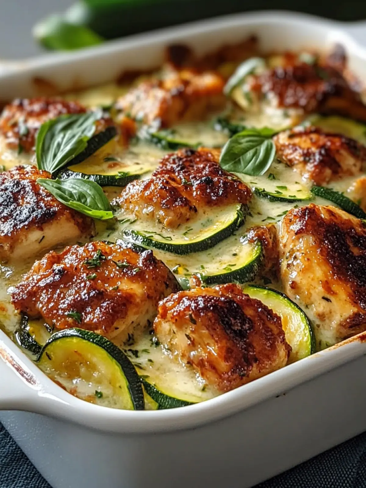 High Protein Chicken Zucchini Bake That's Pure Comfort! 5 High Protein Chicken Zucchini Bake