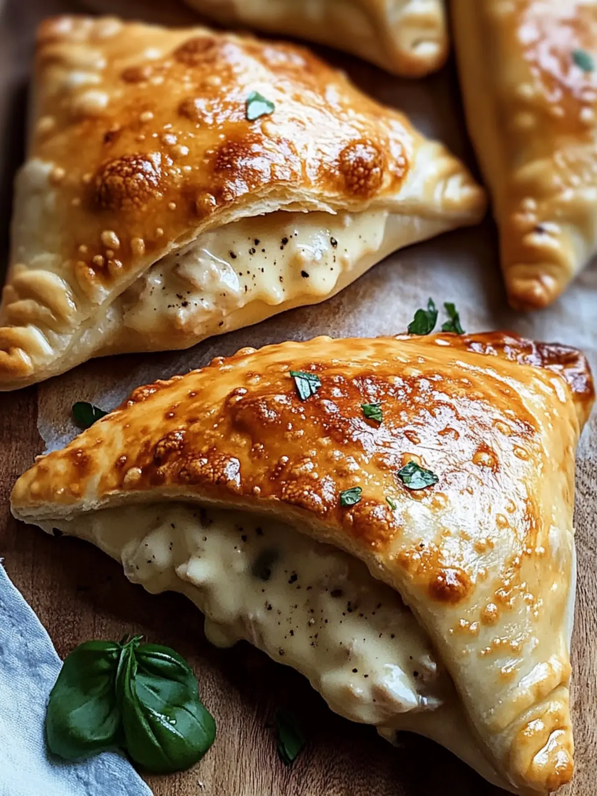 Delicious Chicken Alfredo Calzones in Your Air Fryer Fast! 3 Chicken Alfredo Calzones