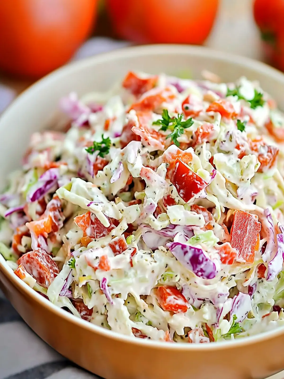 Keto BLT Coleslaw That's Bursting with Fresh Flavor 5 Keto BLT Coleslaw