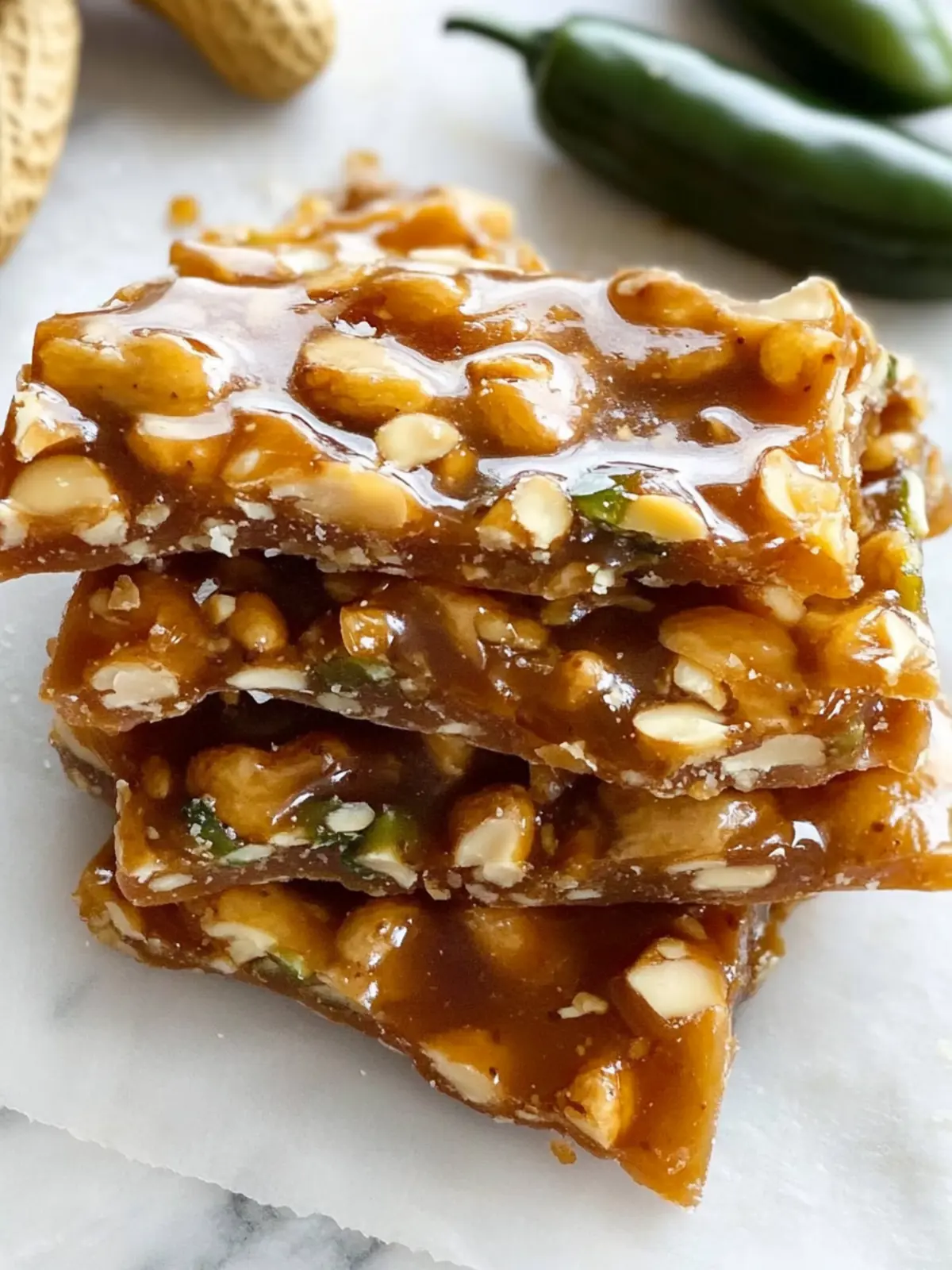 Jalapeño Peanut Brittle: Sweet Heat for Your Taste Buds 4 Jalapeño Peanut Brittle