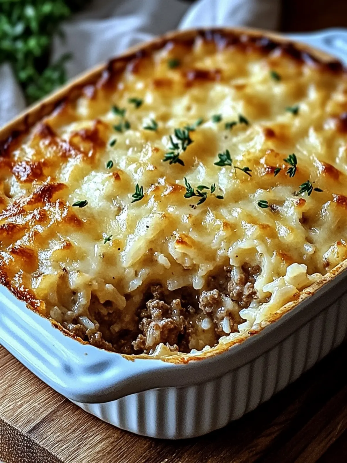 Savory French Onion Ground Beef and Rice Casserole Magic 4 Savory French Onion Ground Beef and Rice Casserole