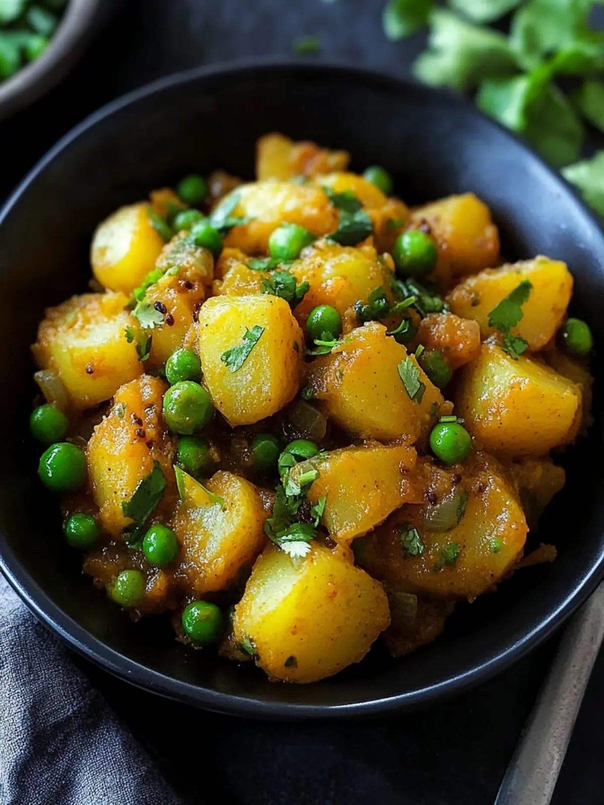 Spicy Aloo Matar Dry: Curried Potatoes and Peas in Minutes 3 Spicy aloo matar dry-curried potatoes and peas
