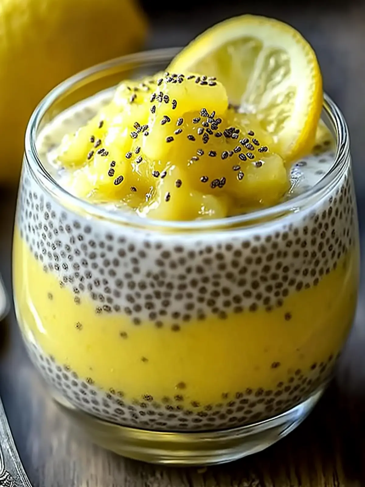 Creamy Lemon Curd Chia Pudding for Refreshing Summer Bliss