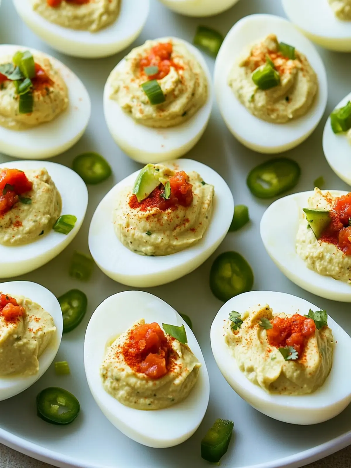 Zesty Mexican Deviled Eggs with Avocado and Jalapeño Bliss 2 Mexican Deviled Eggs