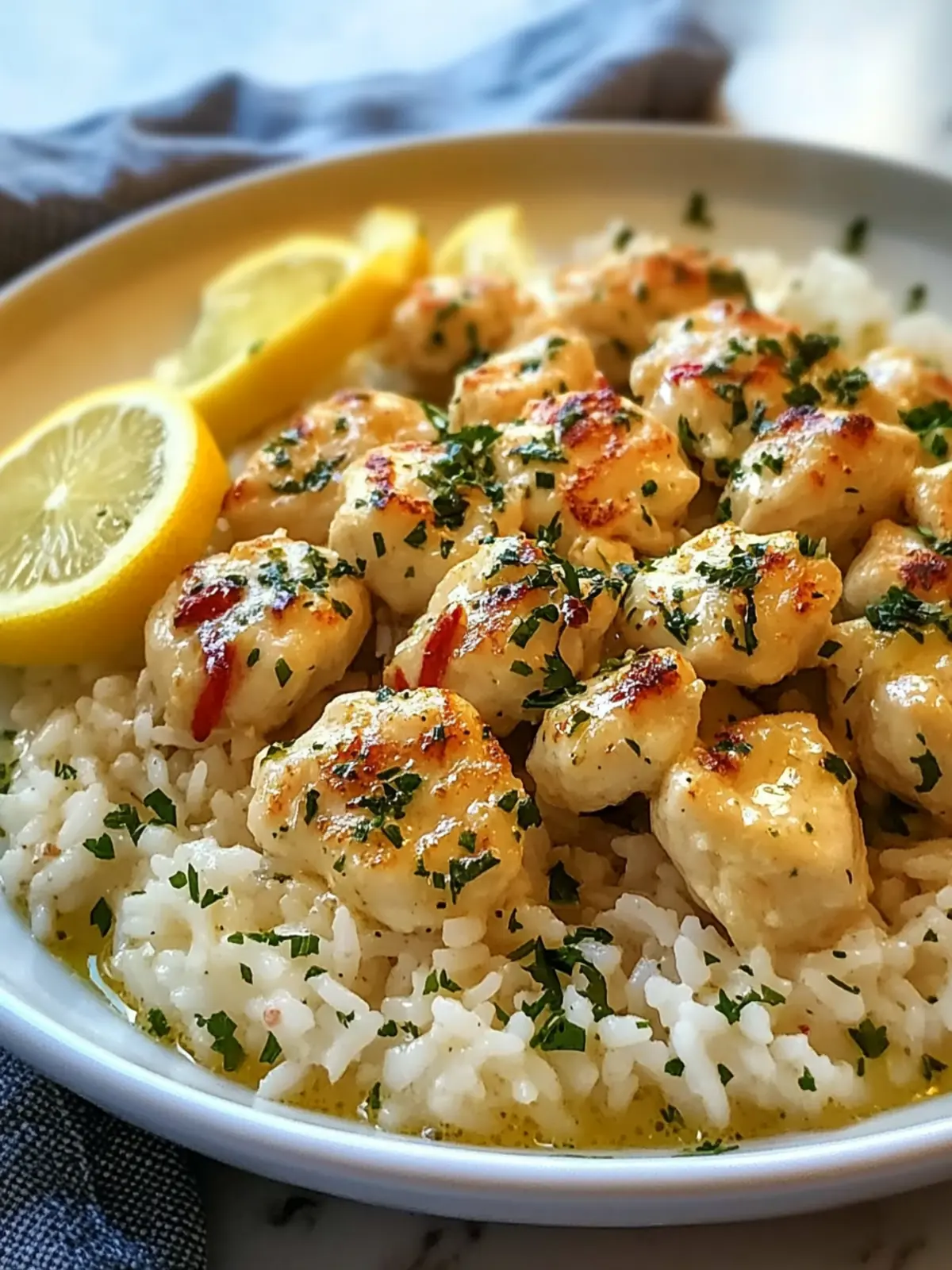 Irresistible Chicken Scampi with Creamy Garlic Parmesan Rice 5 Chicken Scampi with Creamy Garlic Parmesan Rice