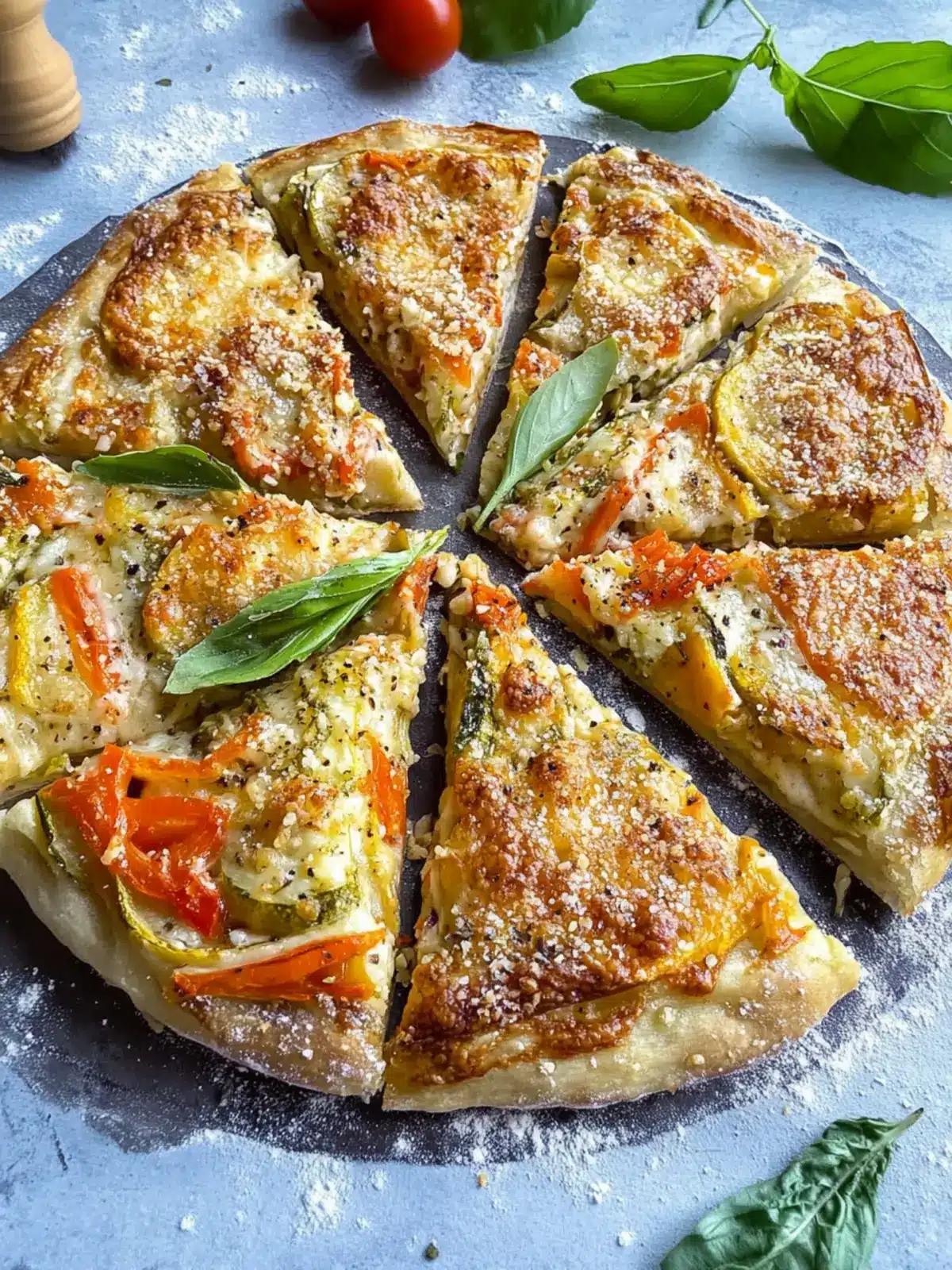 Savor the Italian Vegetable Schiacciata: A Flavorful Delight 3 Italian Vegetable Schiacciata