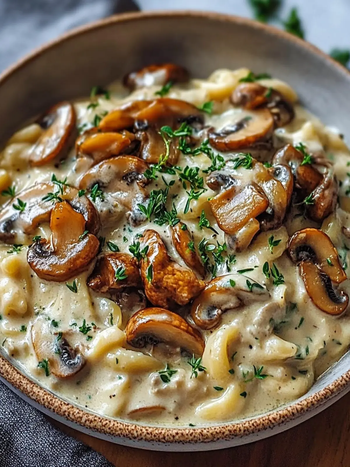 Savory Onion Mushroom Stroganoff for Comfort Food Lovers 3 Onion Mushroom Stroganoff
