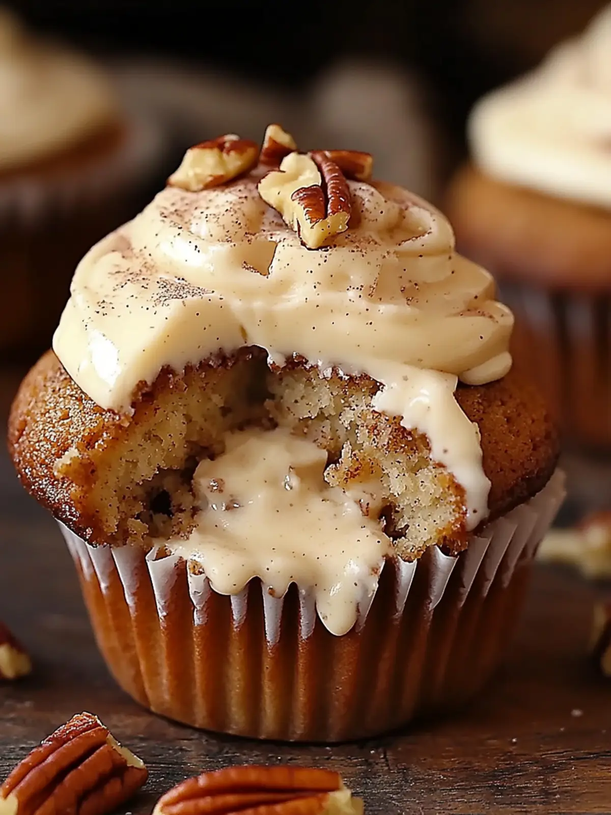 Banana Cinnamon Pecan Cupcakes with Cream Cheese Frosting Bliss 3 Banana Cinnamon Pecan Cupcakes with Cream Cheese Frosting