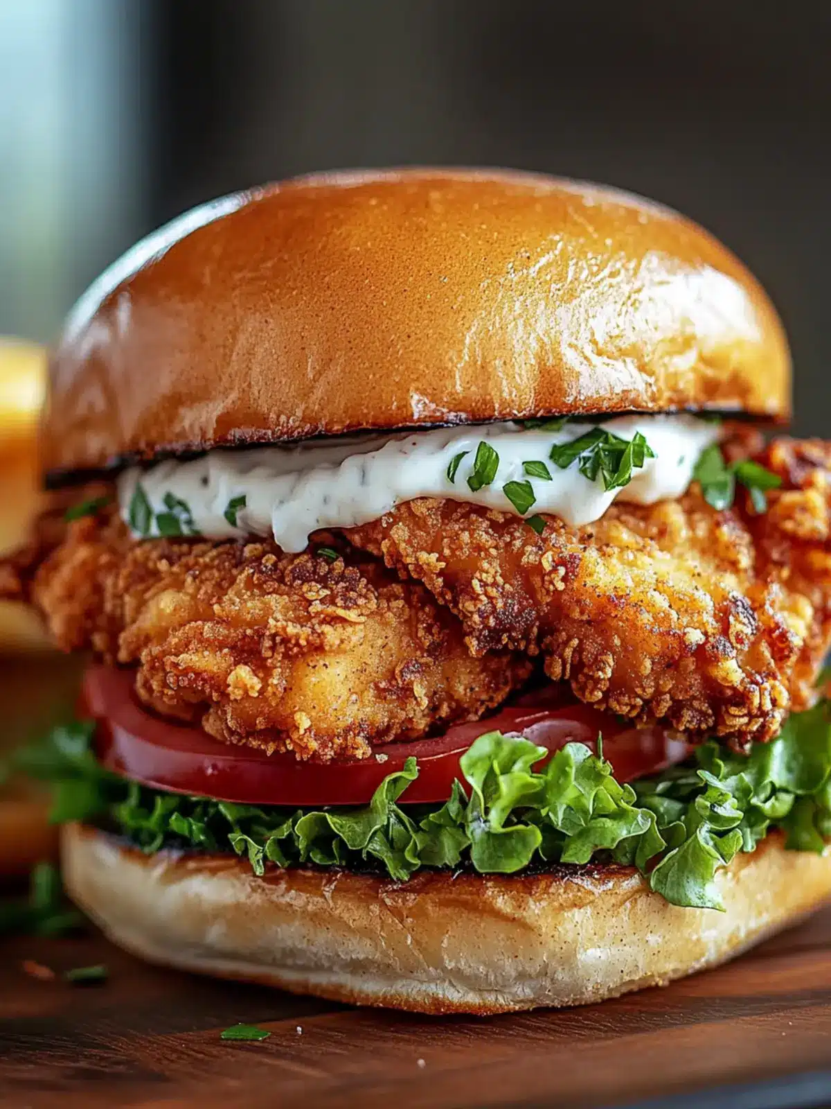 Cajun Crispy Chicken Sandwich with Garlic Aioli: Flavor Bliss 4 Cajun Crispy Chicken Sandwich with Garlic Aioli