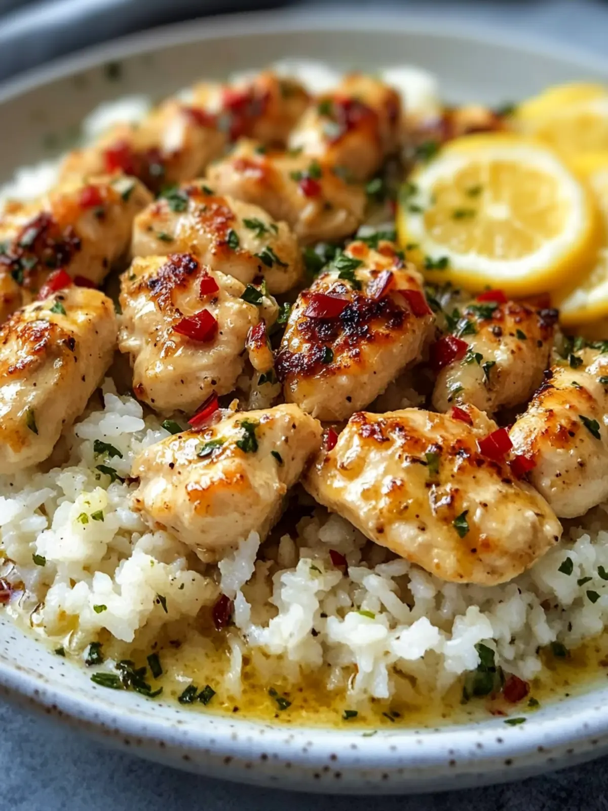 Irresistible Chicken Scampi with Creamy Garlic Parmesan Rice 3 Chicken Scampi with Creamy Garlic Parmesan Rice