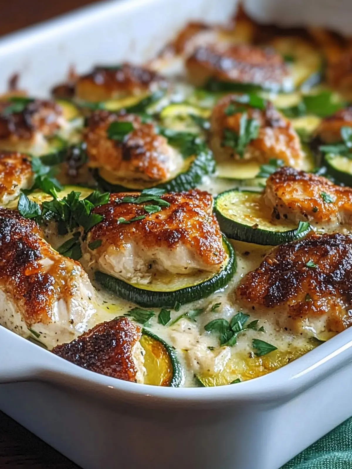 High Protein Chicken Zucchini Bake That's Pure Comfort! 2 High Protein Chicken Zucchini Bake