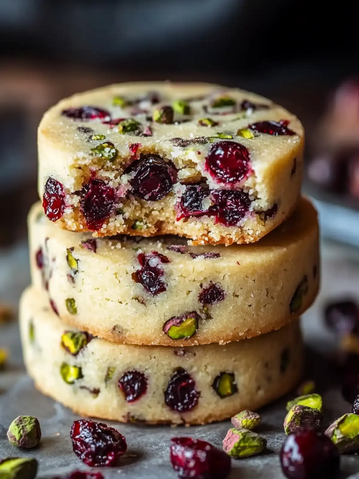 Cranberry Pistachio Shortbread Cookies for Sweet Moments 3 Cranberry Pistachio Shortbread Cookies