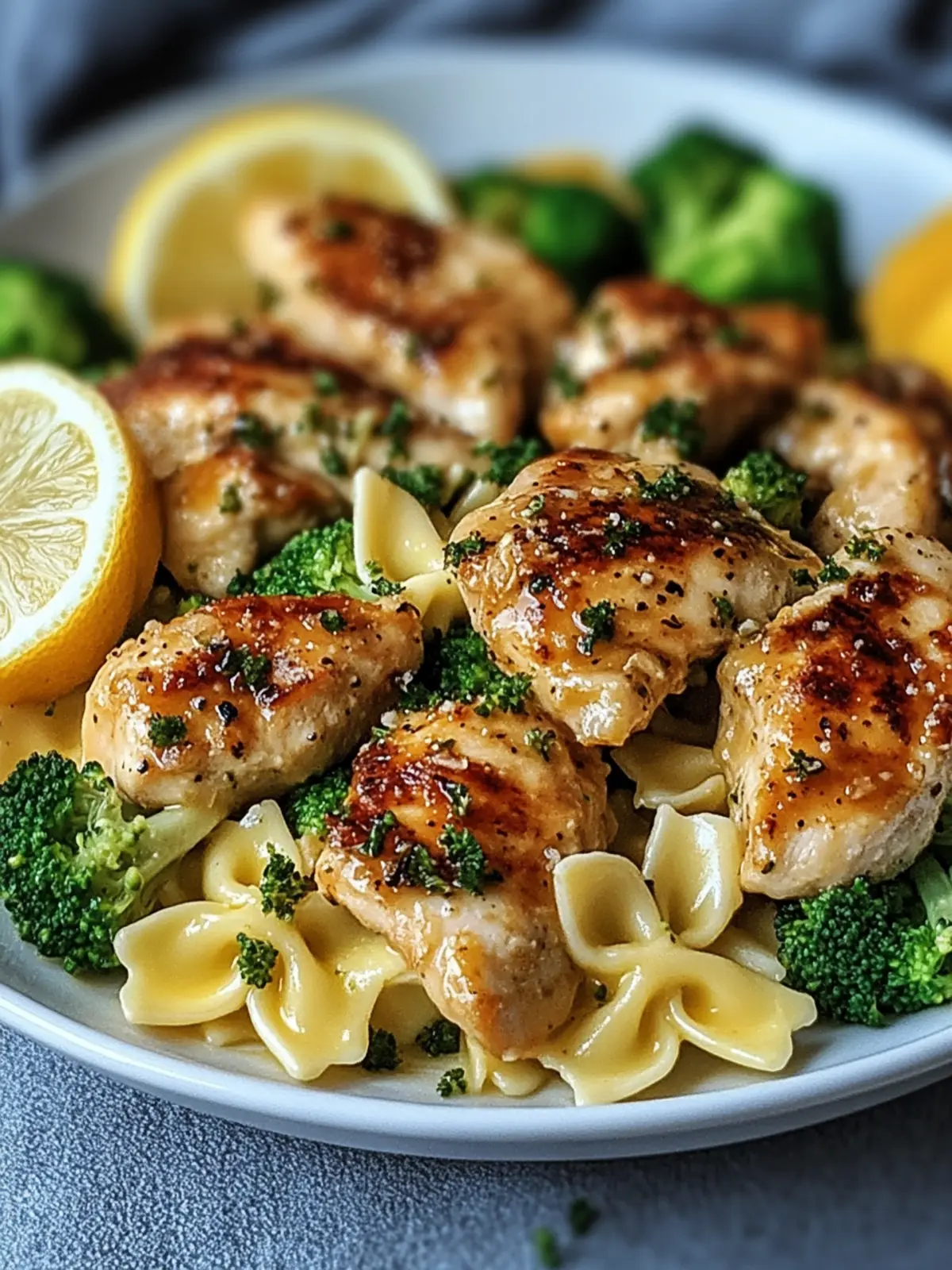 Delicious Cowboy Butter Lemon Bowtie Chicken with Broccoli Recipe 5 Cowboy Butter Lemon Bowtie Chicken with Broccoli