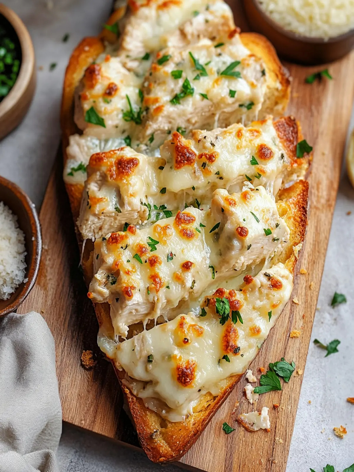Mouthwatering Viral Chicken Alfredo Garlic Bread Recipe 5 Viral Chicken Alfredo Garlic Bread