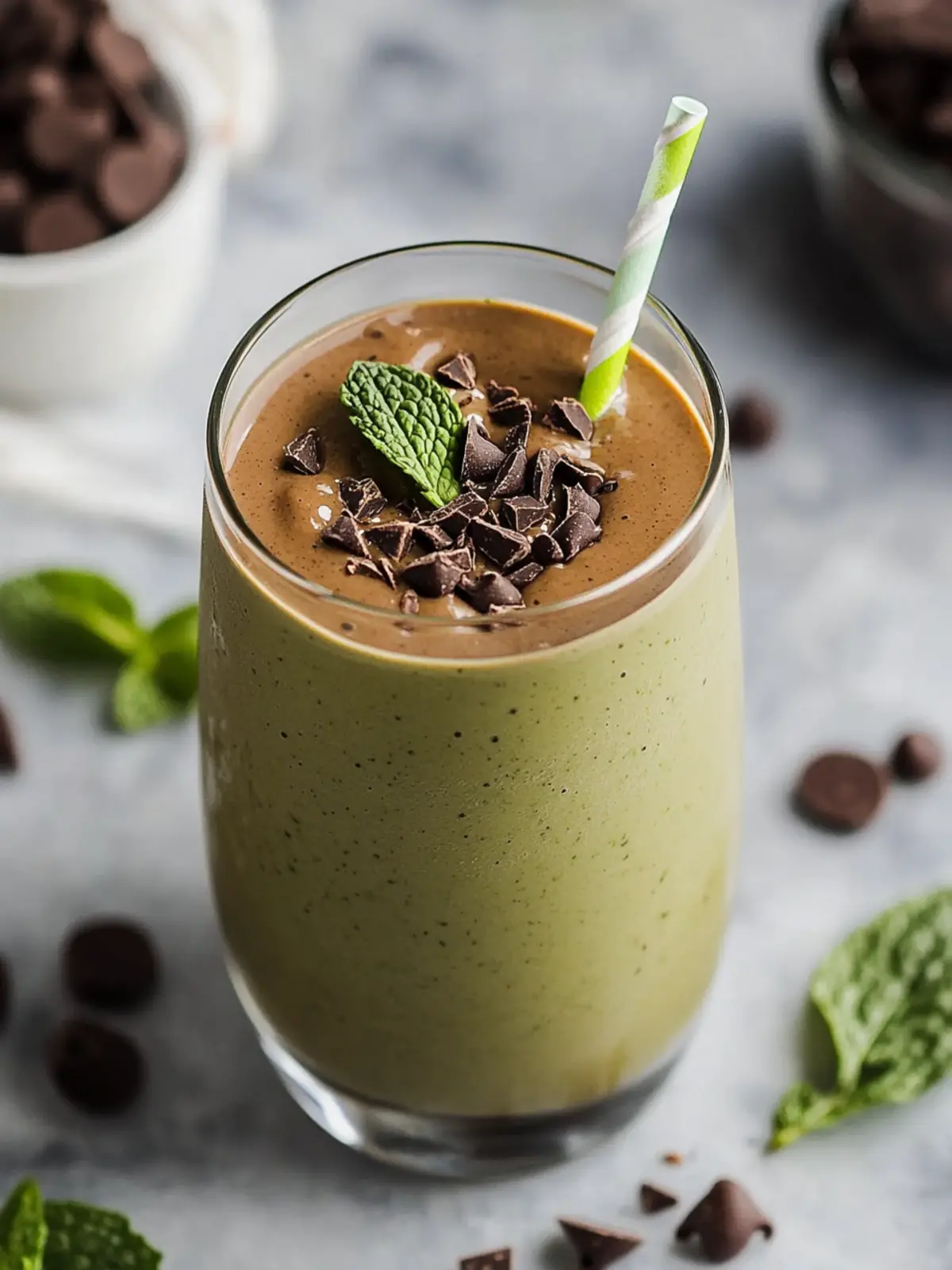 Delicious Healthy Mint Chocolate Chip Smoothie Recipe You’ll Love 3 Healthy Mint Chocolate Chip Smoothie