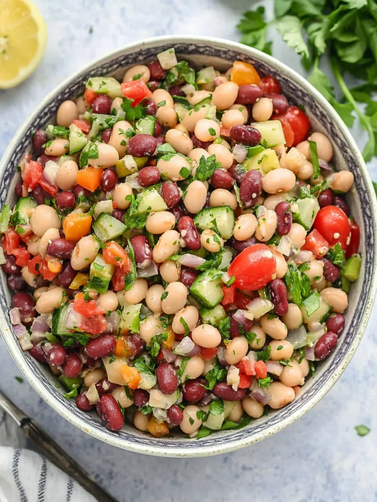 Brighten Your Table with This Mediterranean Bean Salad Magic 3 Mediterranean Bean Salad
