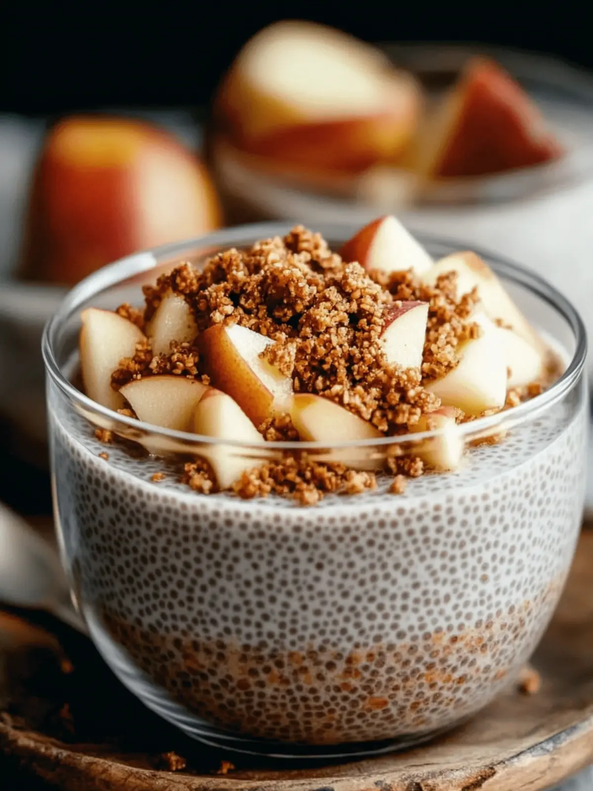 Creamy Apple Crumble Chia Pudding for a Wholesome Breakfast 4 Creamy Apple Crumble Chia Pudding