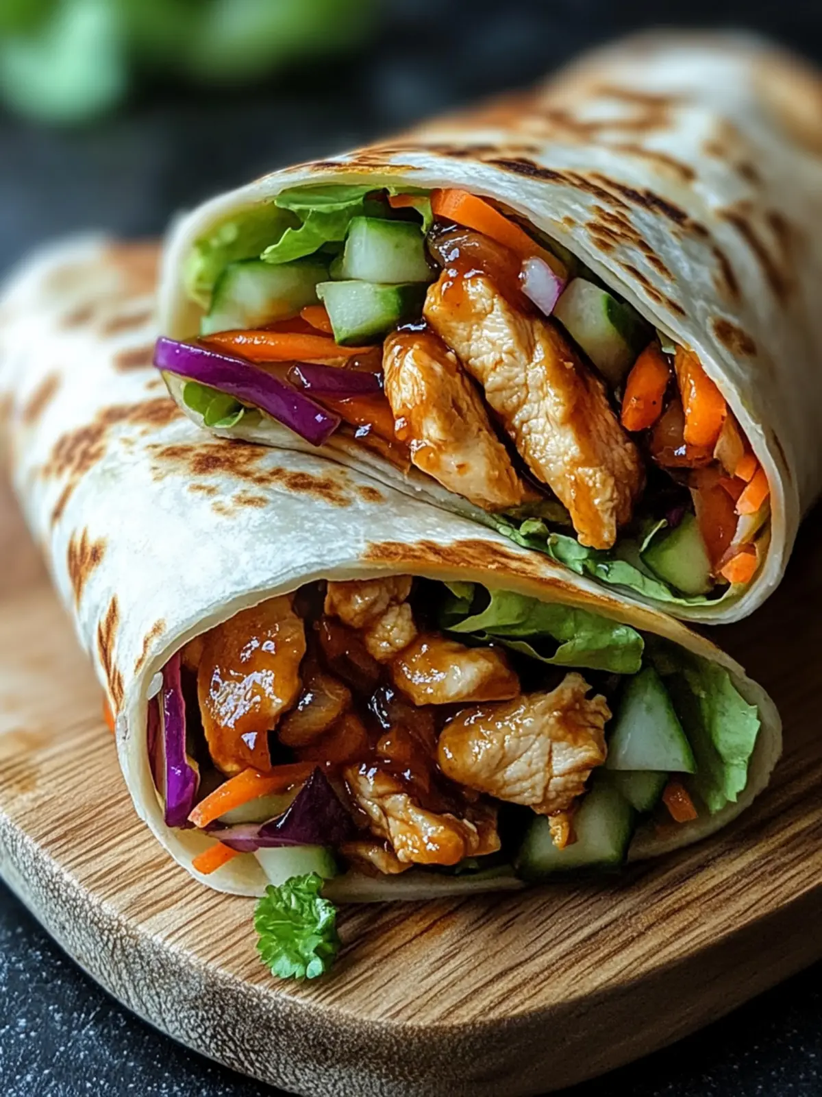 Savory Teriyaki Chicken Wraps for Quick Family Dinners 2 Teriyaki Chicken Wraps