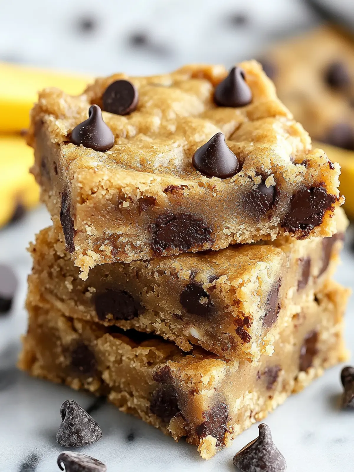 Delicious Banana Chocolate Chip Bars for Guilt-Free Indulgence 4 Banana Chocolate Chip Bars