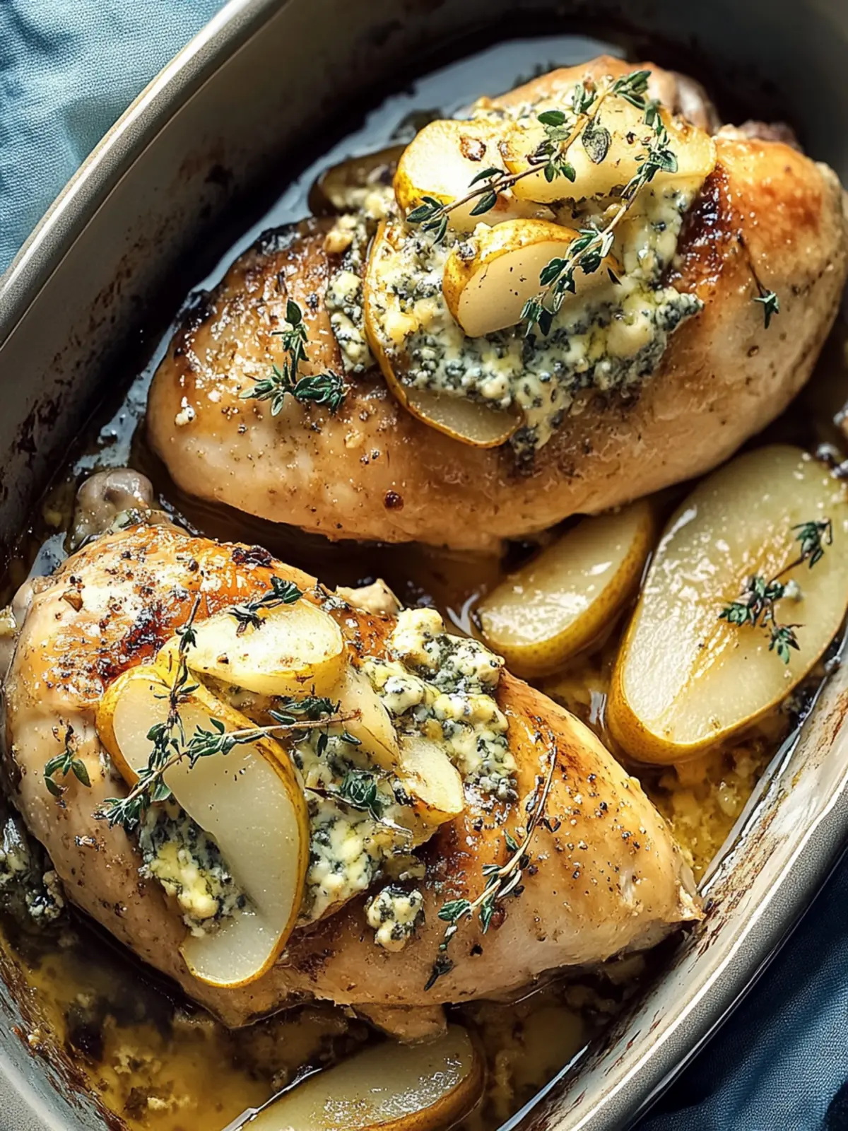 Tasty Pear & Gorgonzola Stuffed Chicken Bake With a Twist 5 Tasty Pear & Gorgonzola Stuffed Chicken Bake
