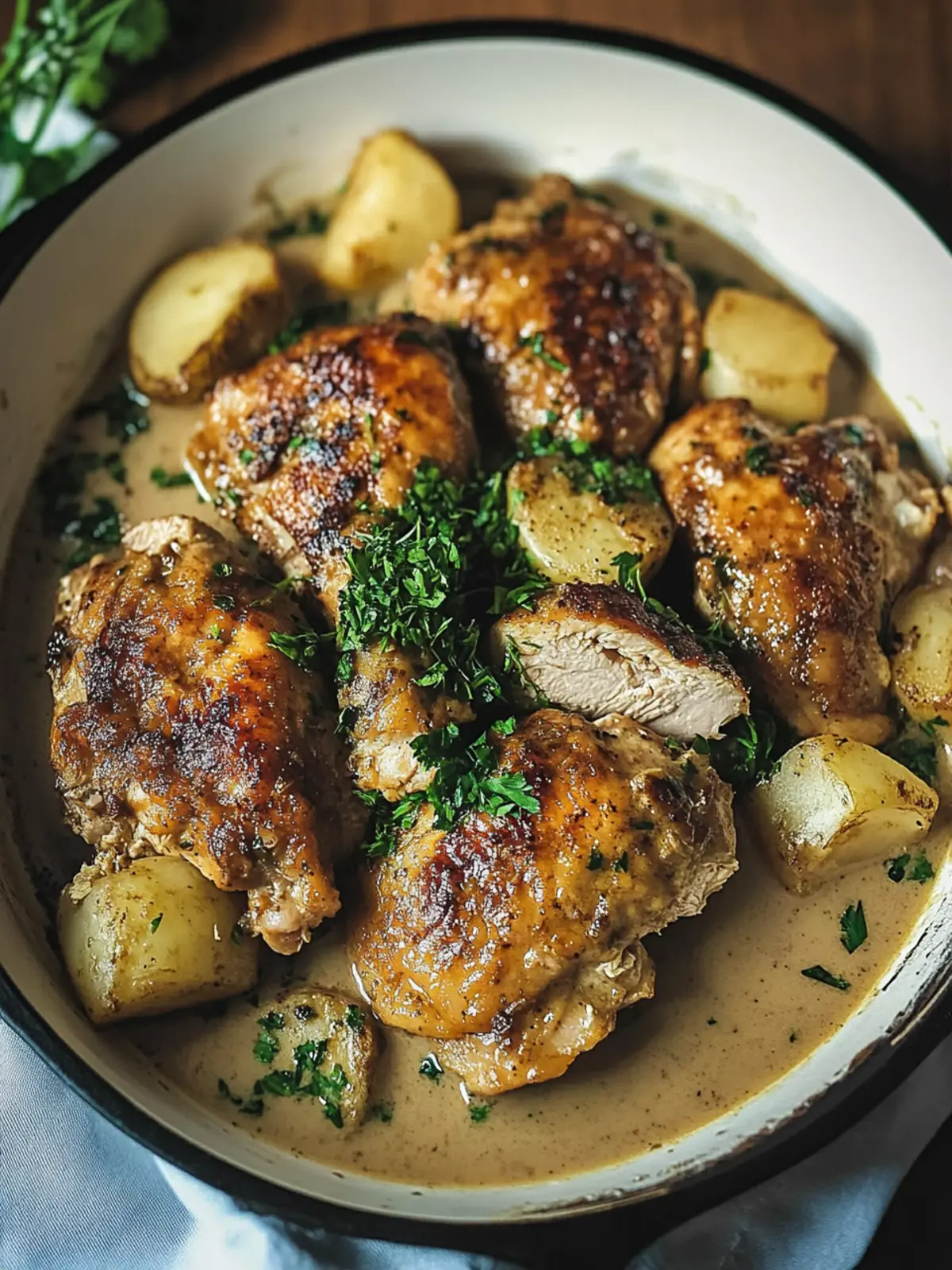 Irresistible Irish Chicken Dinner in Whiskey Cream Sauce 2 Irish Chicken Dinner