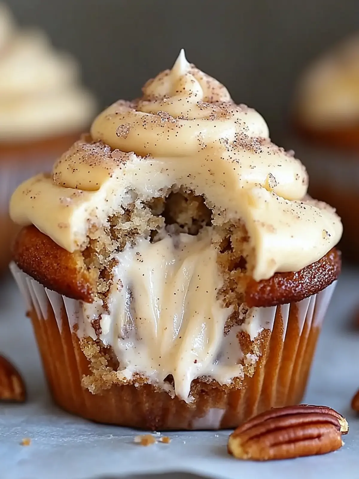 Banana Cinnamon Pecan Cupcakes with Cream Cheese Frosting Bliss 5 Banana Cinnamon Pecan Cupcakes with Cream Cheese Frosting