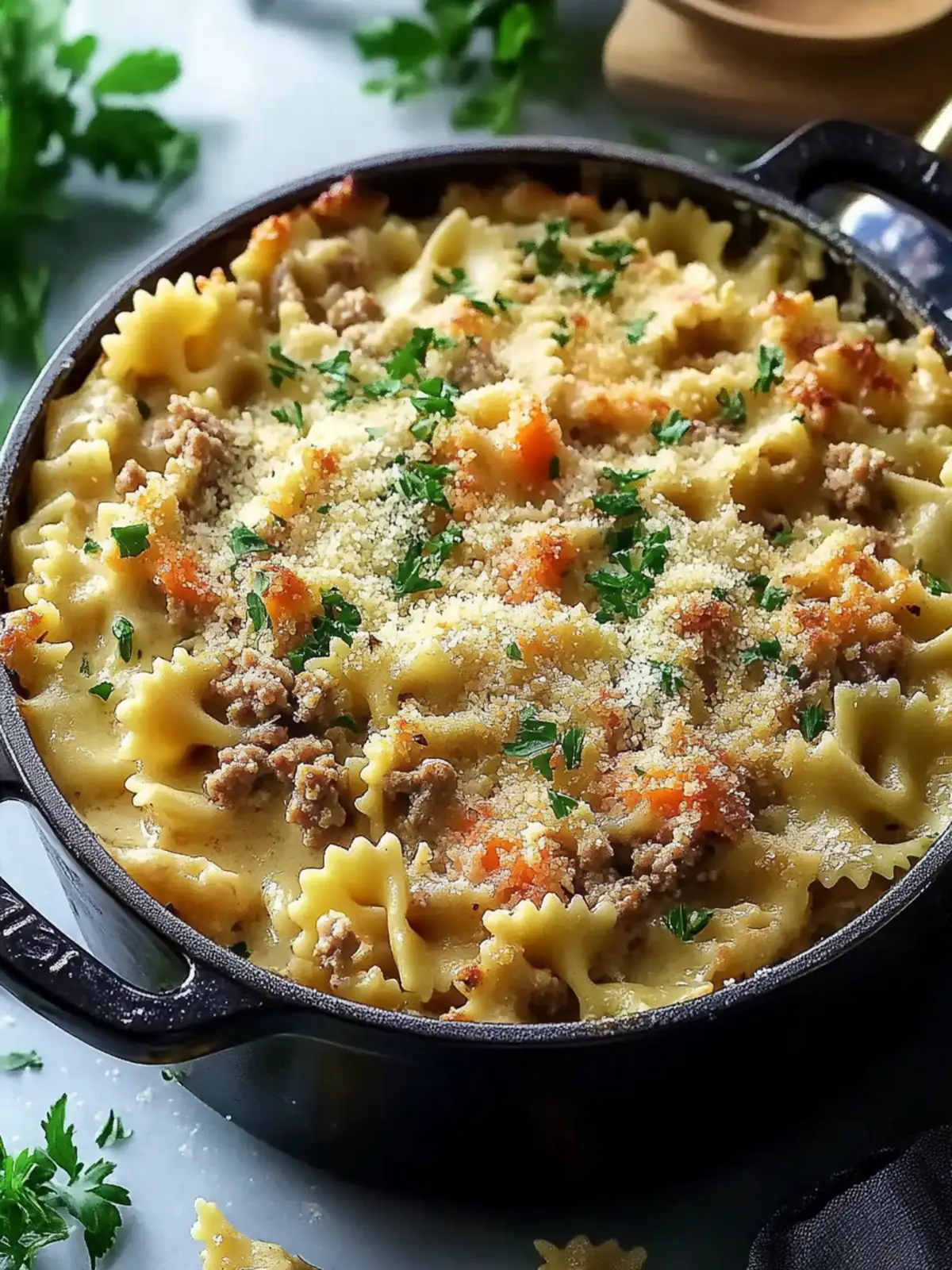 Cozy Homemade Ground Turkey Pot Pie Pasta in One Pot 4 Homemade Ground Turkey Pot Pie Pasta