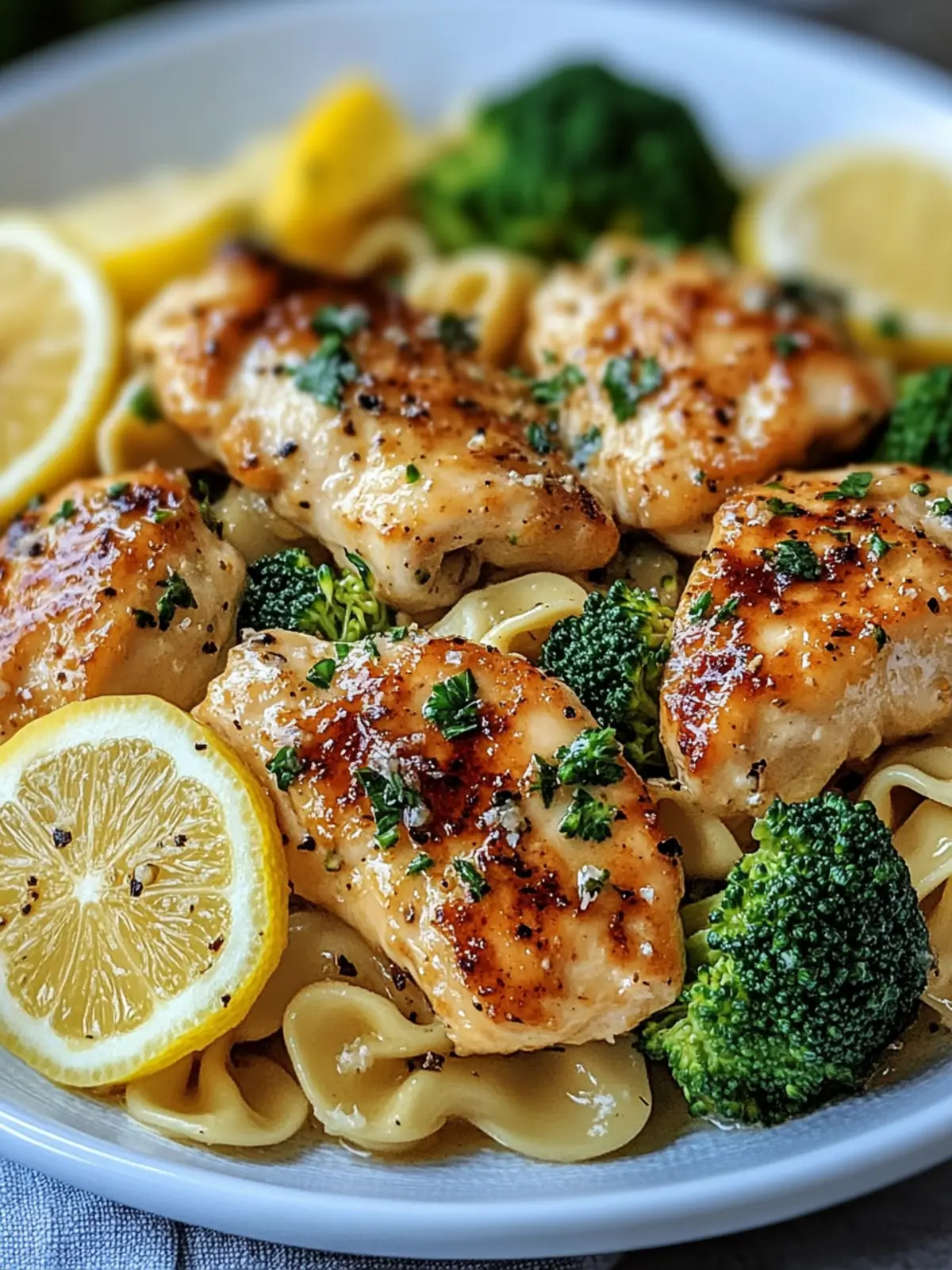 Delicious Cowboy Butter Lemon Bowtie Chicken with Broccoli Recipe 3 Cowboy Butter Lemon Bowtie Chicken with Broccoli