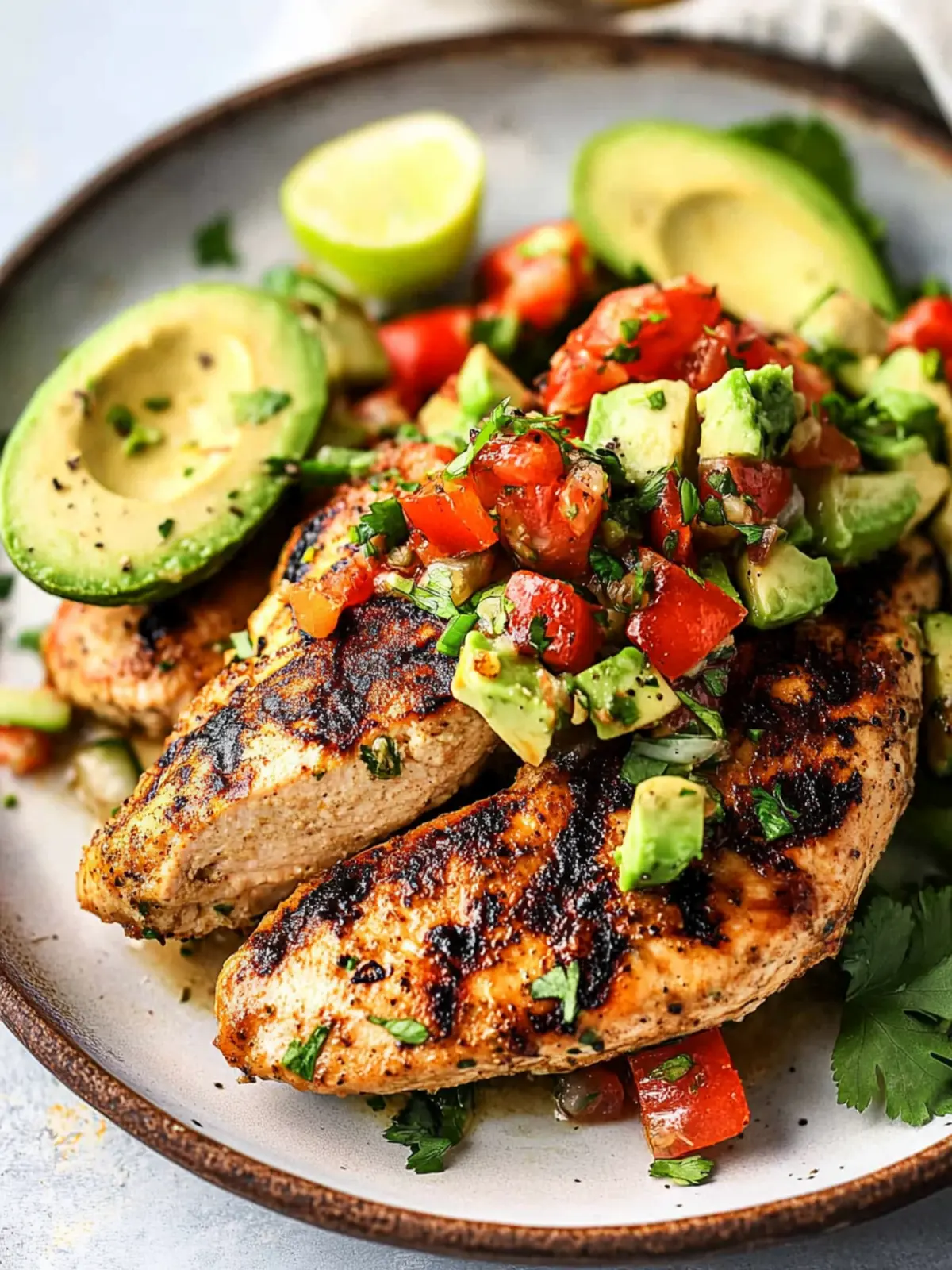 Zesty Fiesta Lime Chicken Recipe with Avocado Salsa Bliss 5 Fiesta Lime Chicken Recipe with Avocado