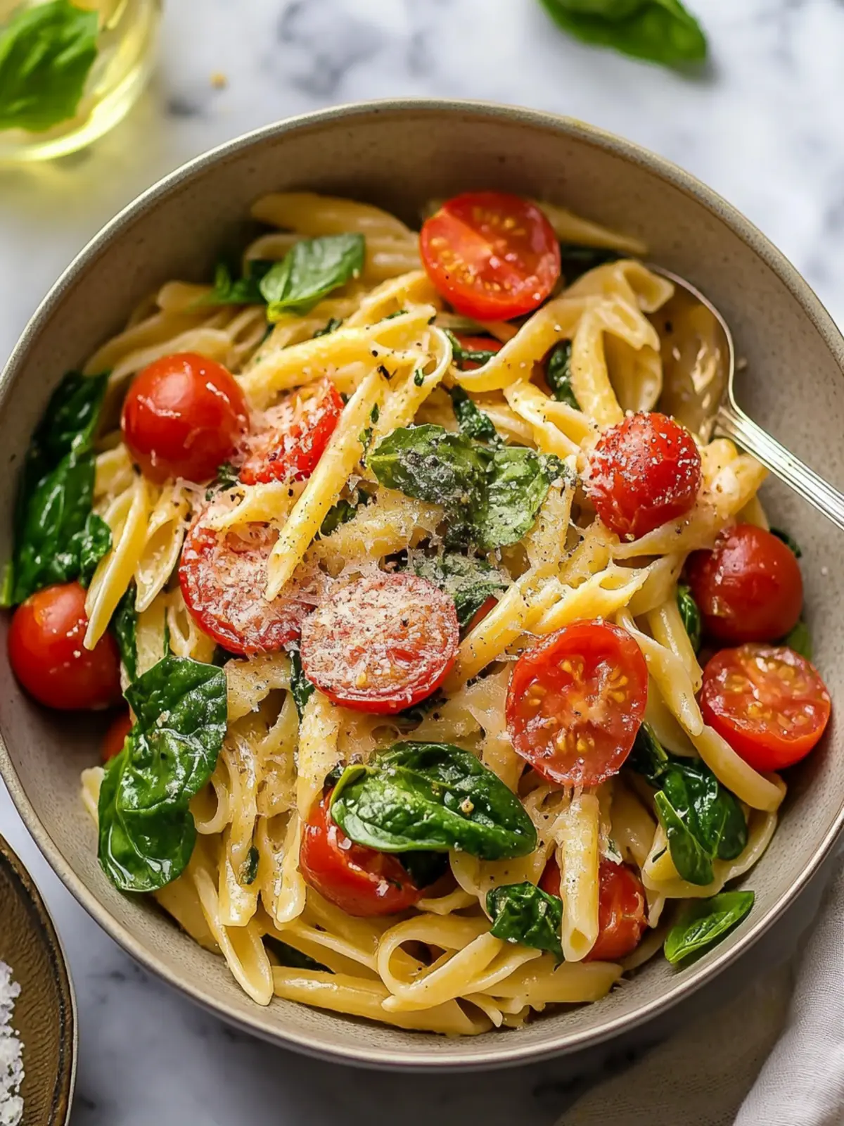 Tomato and Spinach Pasta