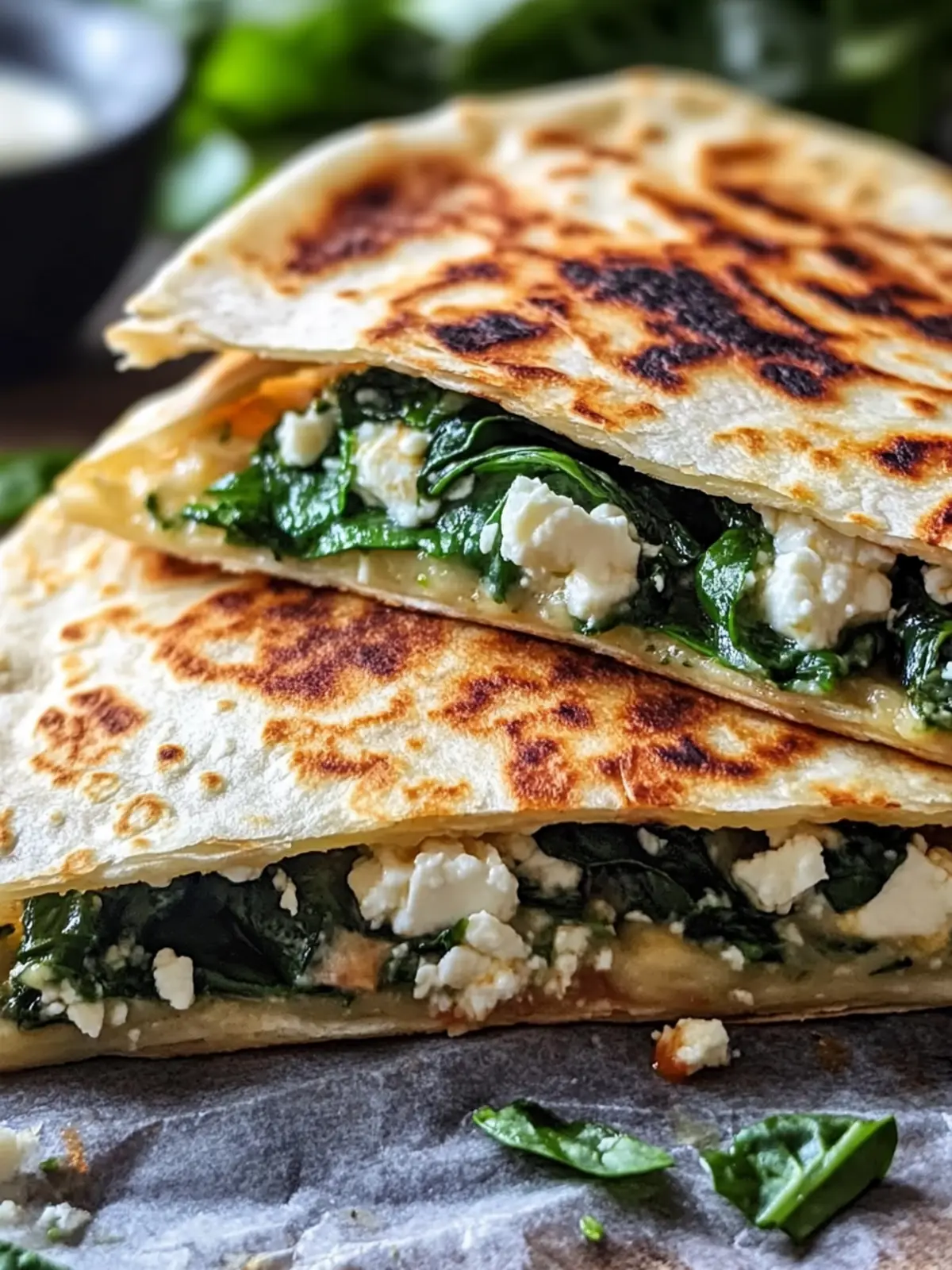 Spinach and Feta Quesadillas for a Quick, Flavorful Feast 2 Spinach and Feta Quesadillas