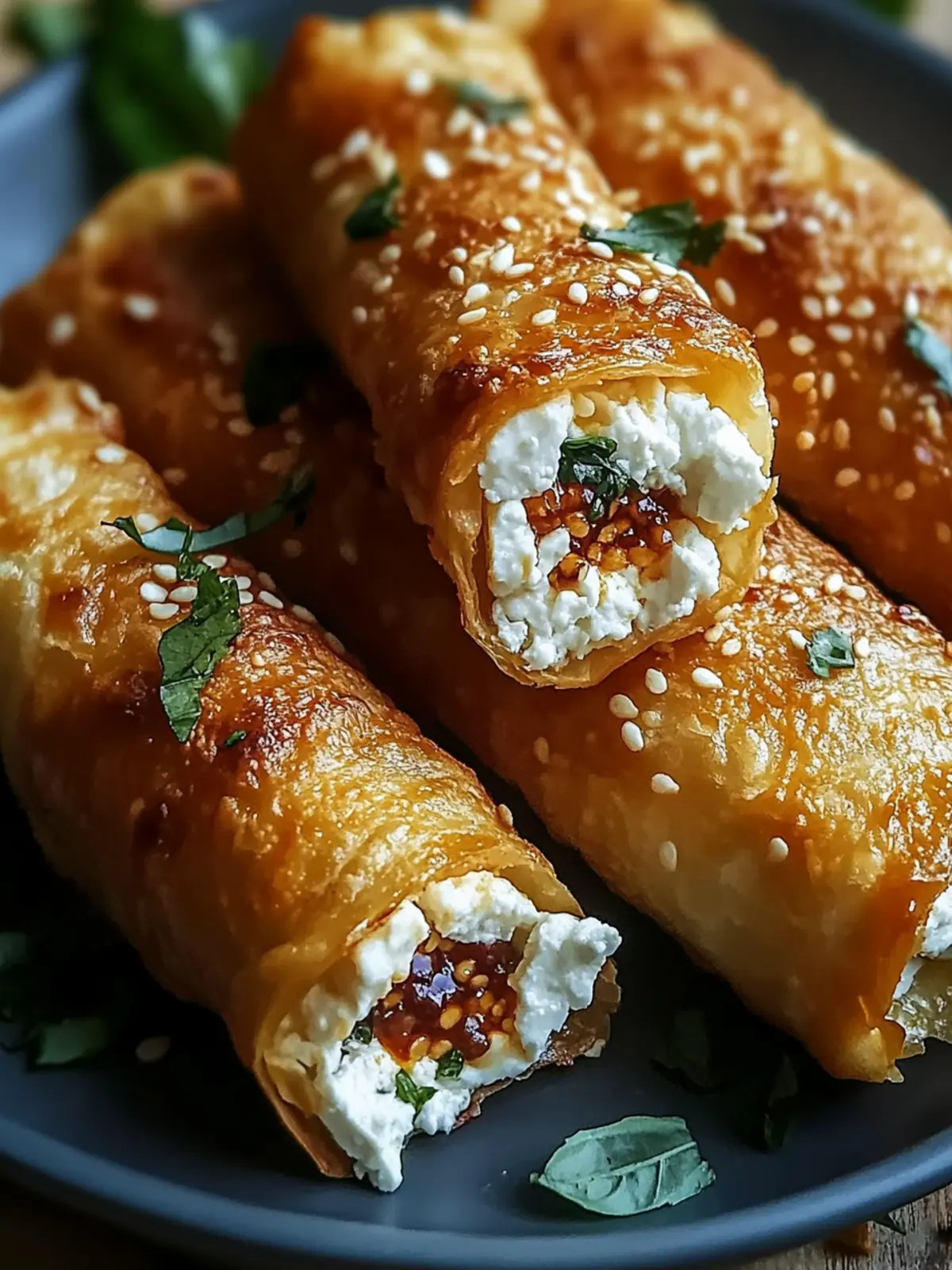 Oven Fried Feta Rolls with Chili Honey Magic for Quick Delight 3 Oven Fried Feta Rolls with Chili Honey Magic