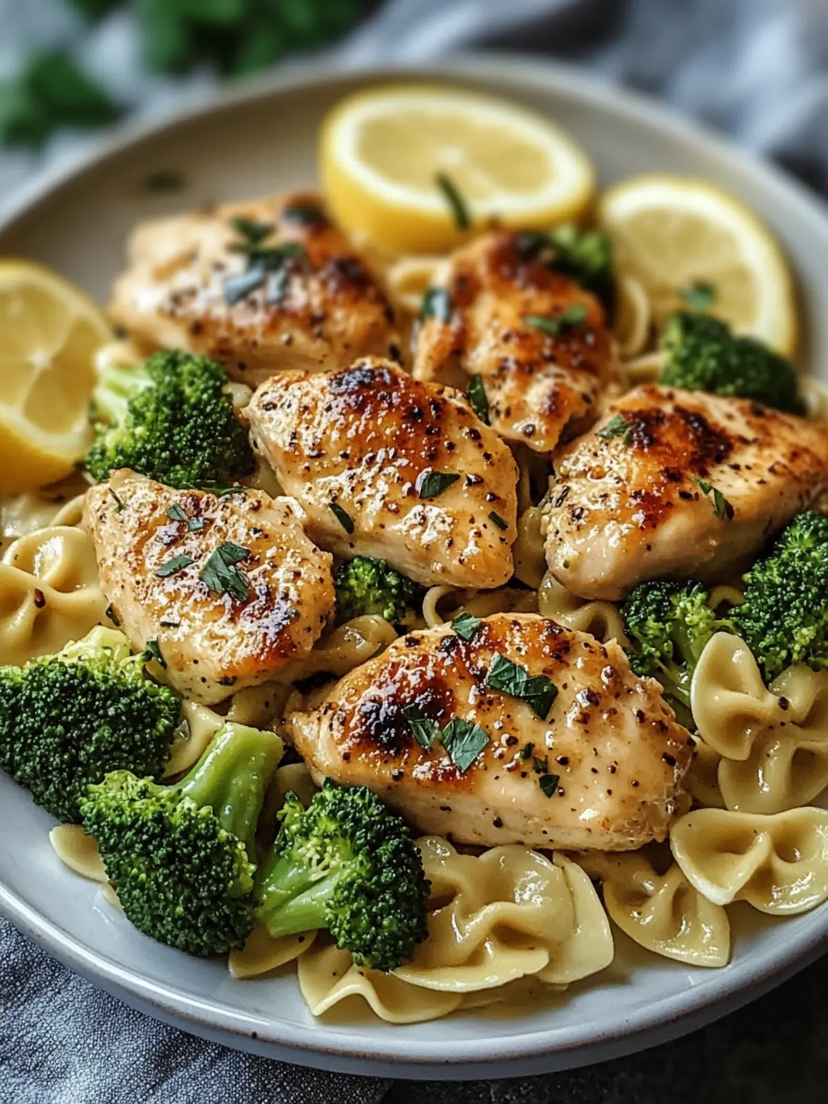 Delicious Cowboy Butter Lemon Bowtie Chicken with Broccoli Recipe 4 Cowboy Butter Lemon Bowtie Chicken with Broccoli