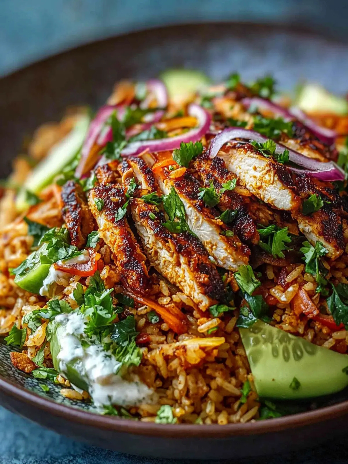 Elevate Meals with Chicken Shawarma Crispy Rice Salad 4 Chicken Shawarma Crispy Rice Salad