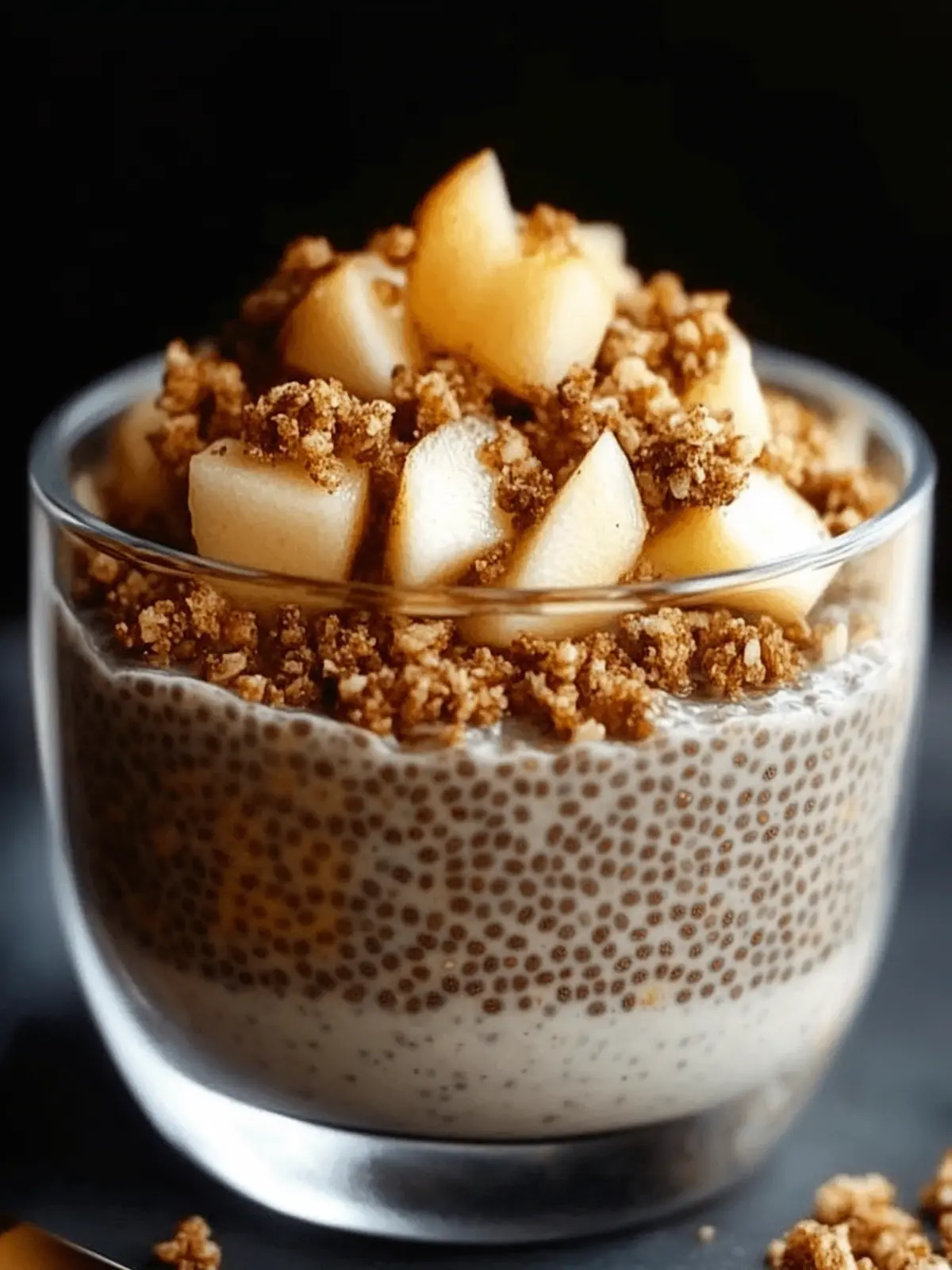 Creamy Apple Crumble Chia Pudding for a Wholesome Breakfast 2 Creamy Apple Crumble Chia Pudding