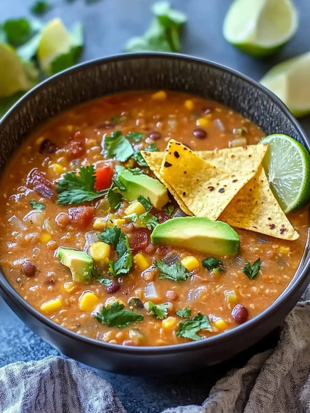 Decadent Lentil Tortilla Soup for Cozy Nights In 4 Decadent Lentil Tortilla Soup