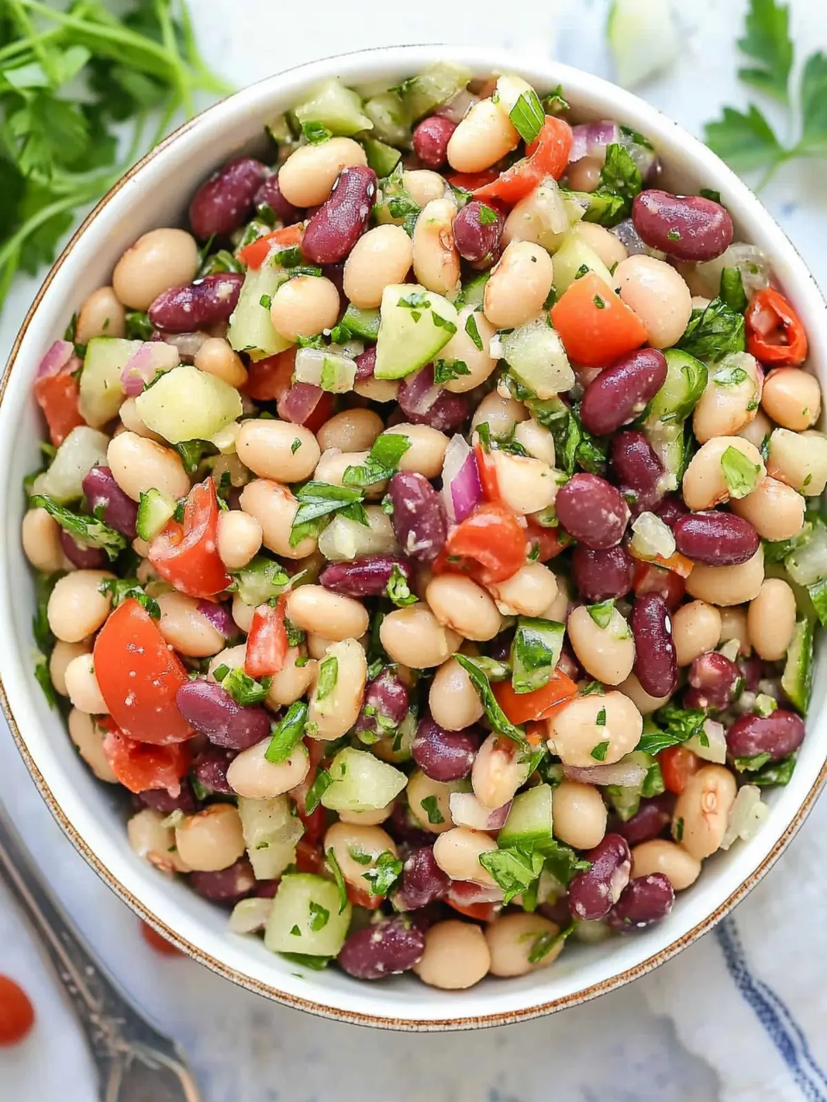 Brighten Your Table with This Mediterranean Bean Salad Magic 2 Mediterranean Bean Salad