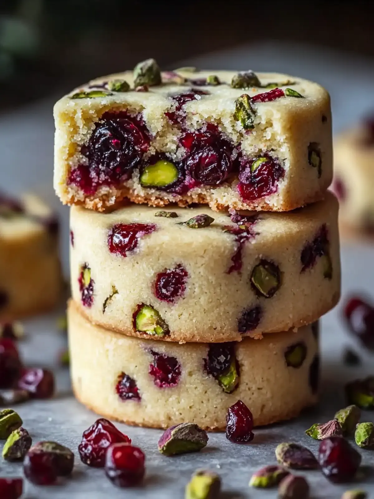 Cranberry Pistachio Shortbread Cookies for Sweet Moments 2 Cranberry Pistachio Shortbread Cookies