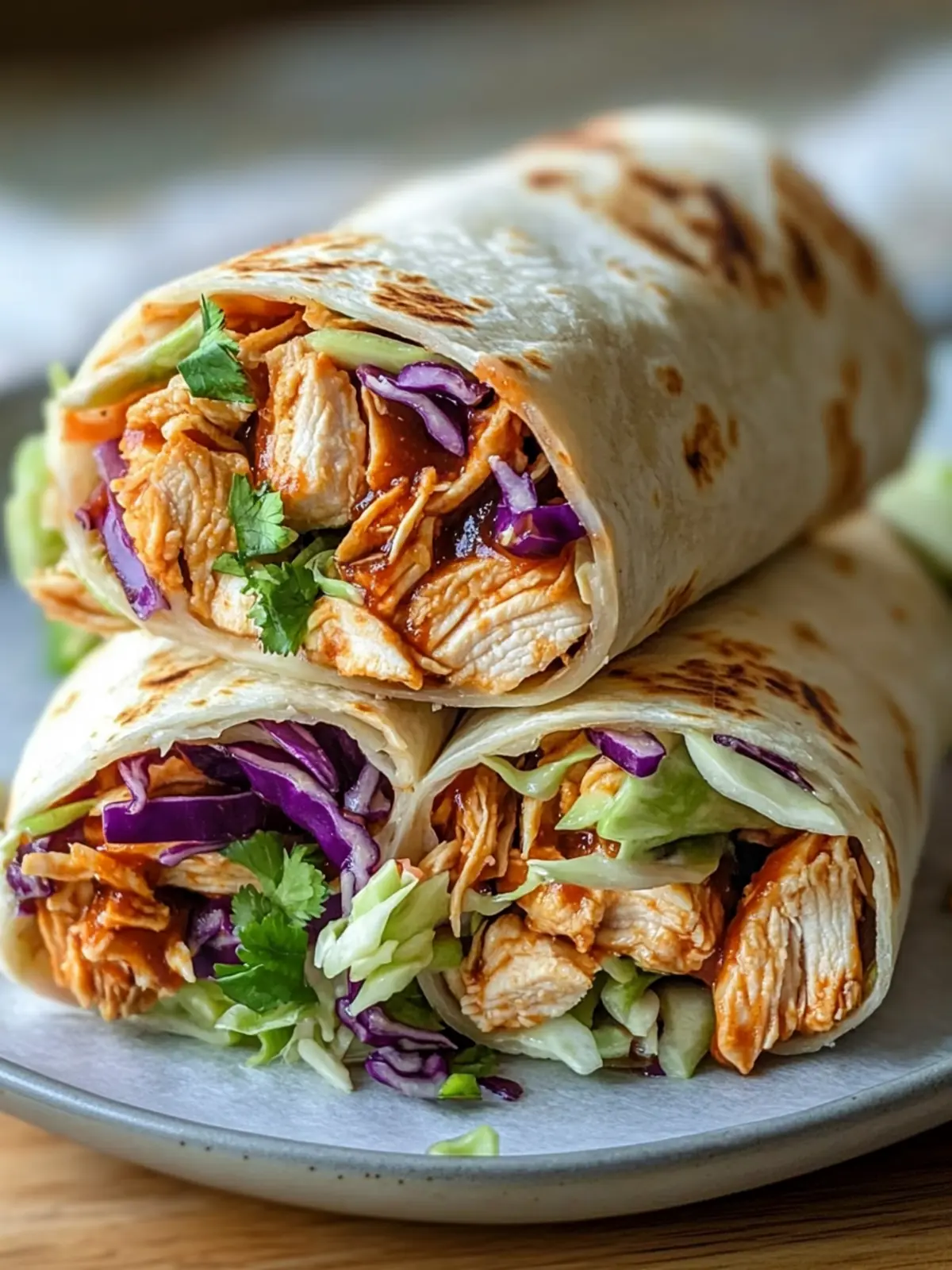 Savory BBQ Chicken Coleslaw Wraps for Quick Comfort Food 3 BBQ Chicken Coleslaw Wraps